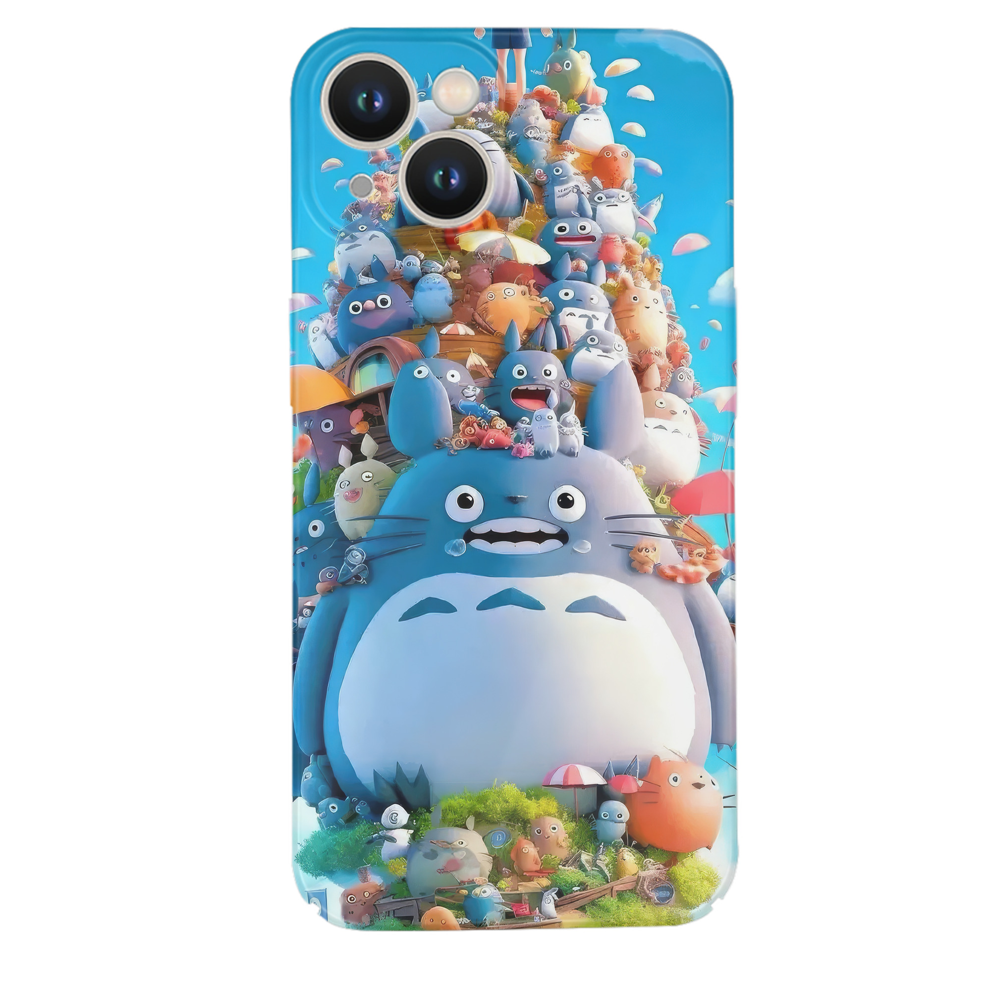 （画像用） となりのトトロ 草壁メイ 草壁サツキ My Neighbor Totoro Satsuki Kusakabe Mei Kusakabe 【iPhone 14シリーズ対応】ハードケース