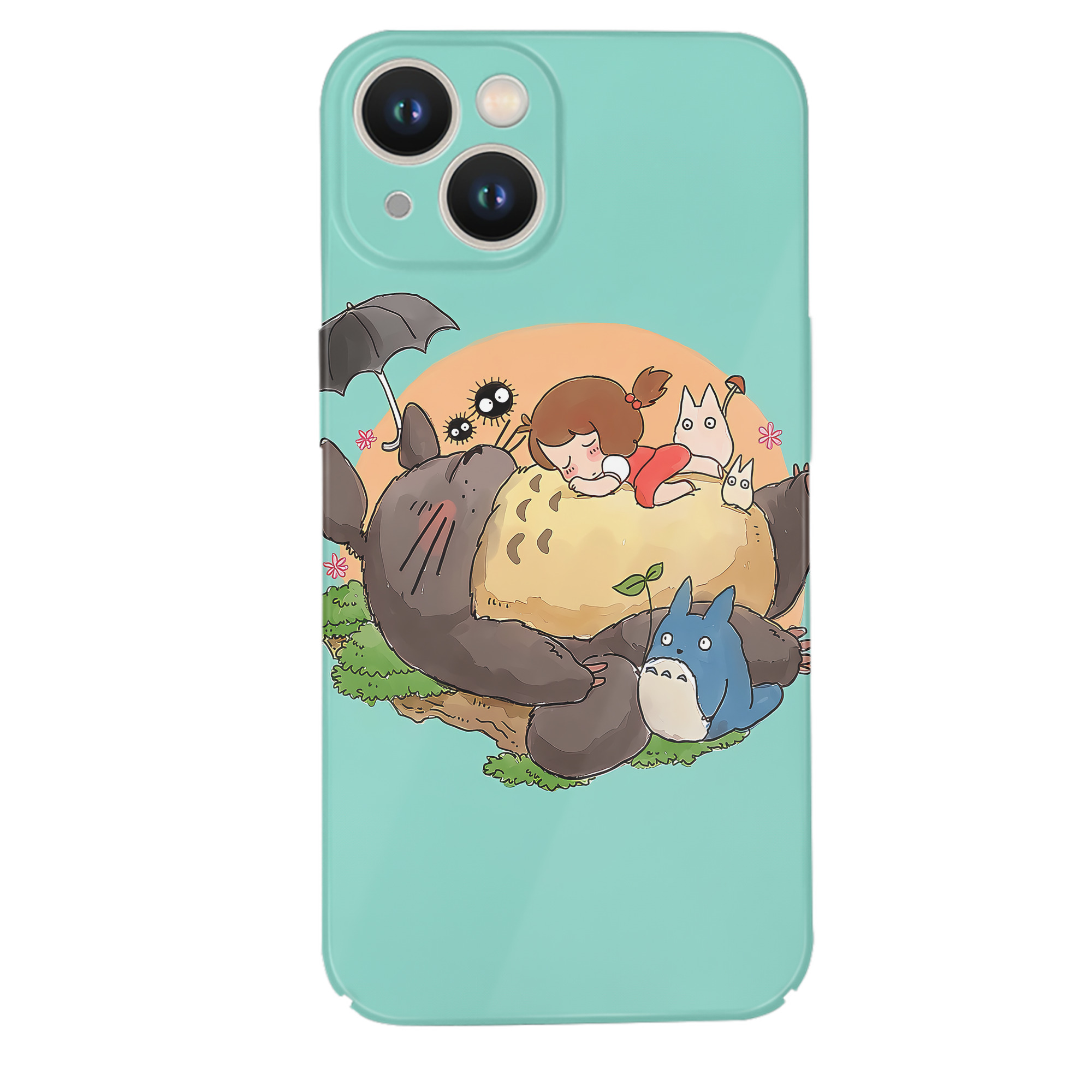 （画像用） となりのトトロ 草壁メイ 草壁サツキ My Neighbor Totoro Satsuki Kusakabe Mei Kusakabe 【iPhone 14シリーズ対応】ハードケース