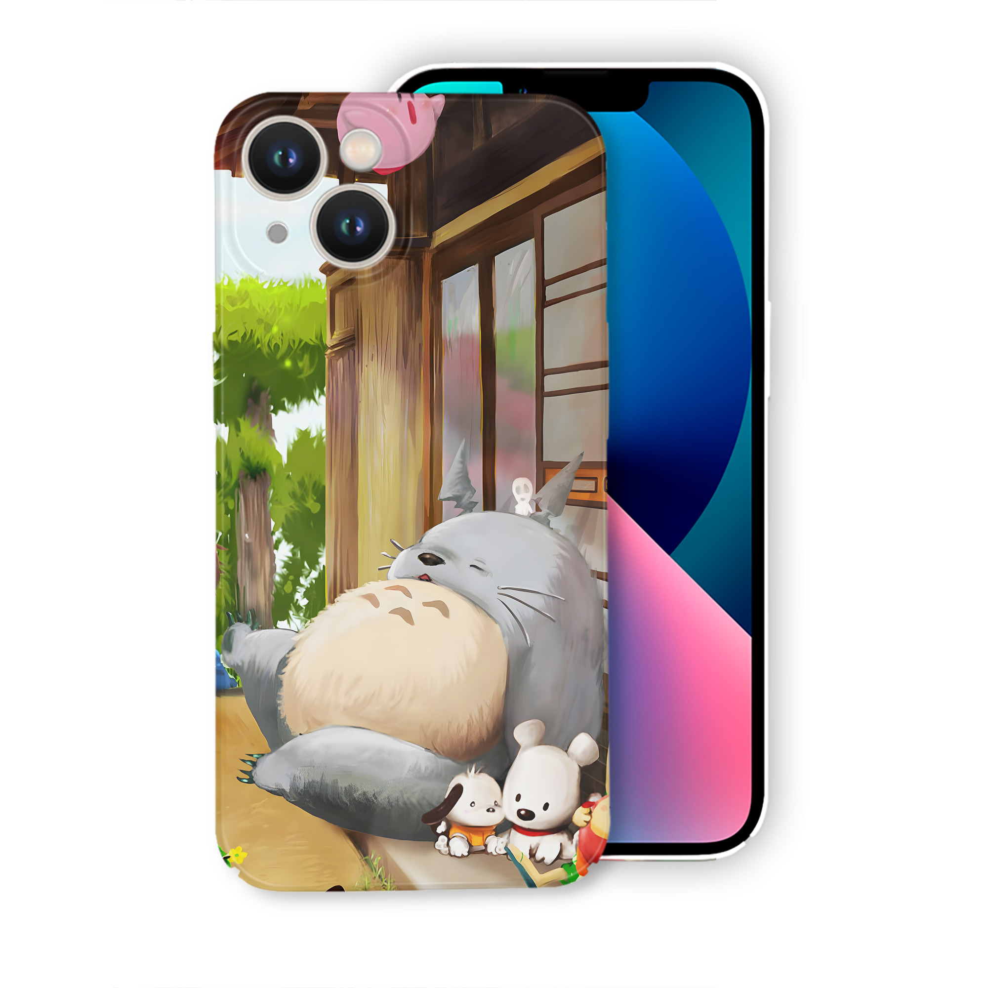 （画像用） となりのトトロ 草壁メイ 草壁サツキ My Neighbor Totoro Satsuki Kusakabe Mei Kusakabe 【iPhone 14シリーズ対応】ハードケース