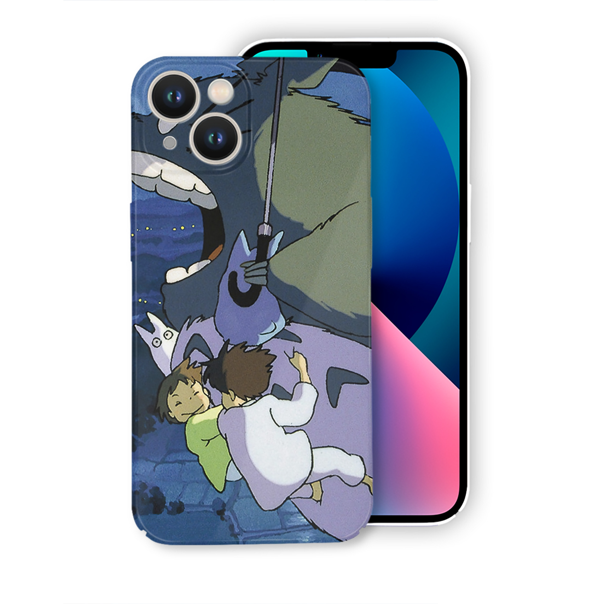（画像用） となりのトトロ 草壁メイ 草壁サツキ My Neighbor Totoro Satsuki Kusakabe Mei Kusakabe 【iPhone 14シリーズ対応】ハードケース