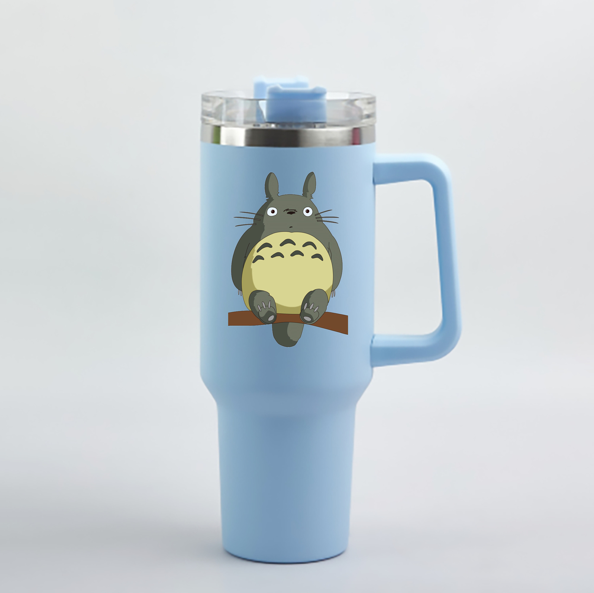 （画像用） となりのトトロ 草壁メイ 草壁サツキ My Neighbor Totoro Satsuki Kusakabe Mei Kusakabe 1200mL車用タンブラー - クリスタルステッカー（プラスチックストロー付き）