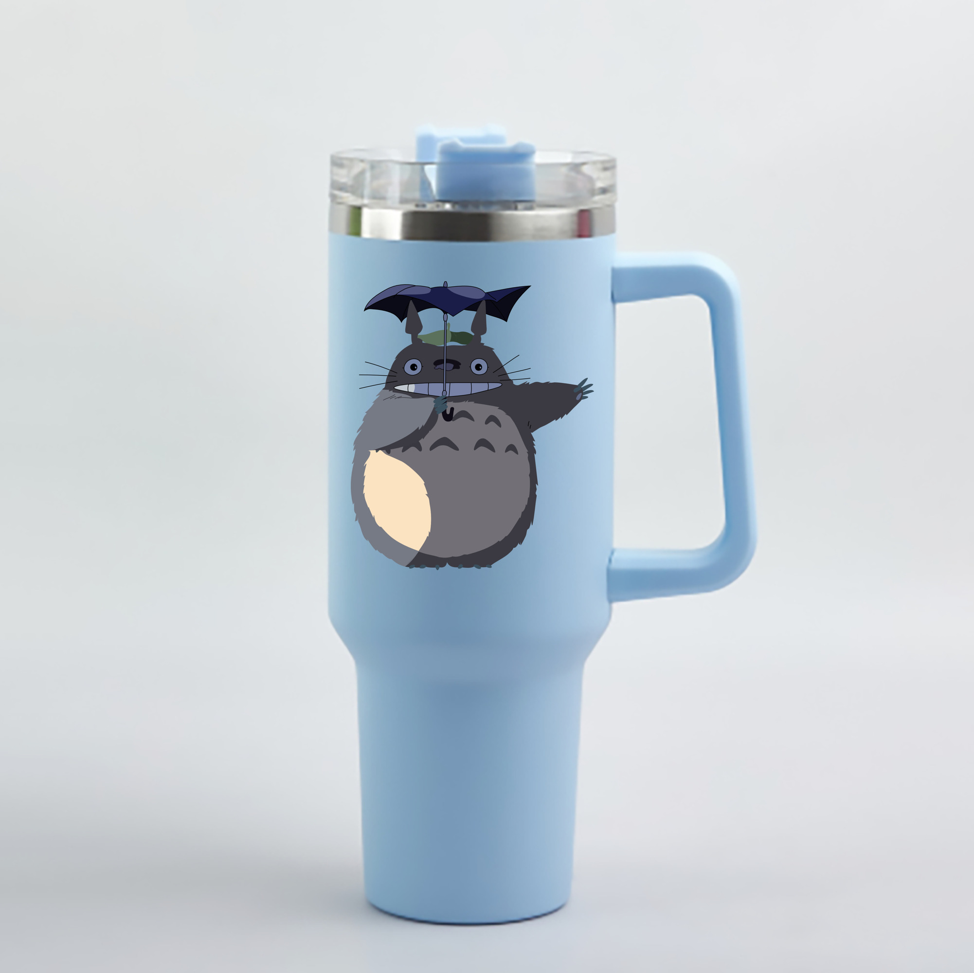 （画像用） となりのトトロ 草壁メイ 草壁サツキ My Neighbor Totoro Satsuki Kusakabe Mei Kusakabe 1200mL車用タンブラー - クリスタルステッカー（プラスチックストロー付き）