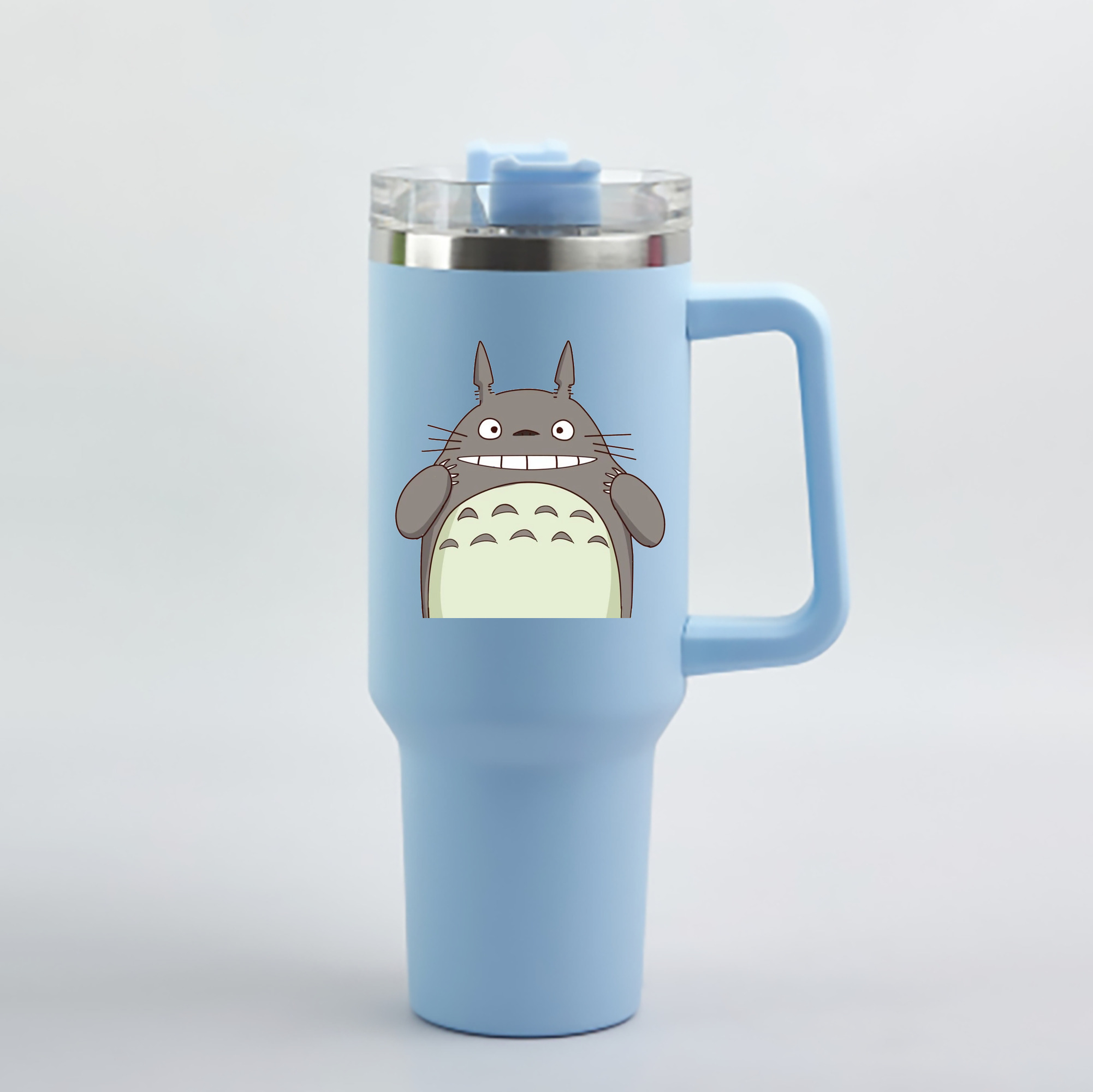 （画像用） となりのトトロ 草壁メイ 草壁サツキ My Neighbor Totoro Satsuki Kusakabe Mei Kusakabe 1200mL車用タンブラー - クリスタルステッカー（プラスチックストロー付き）