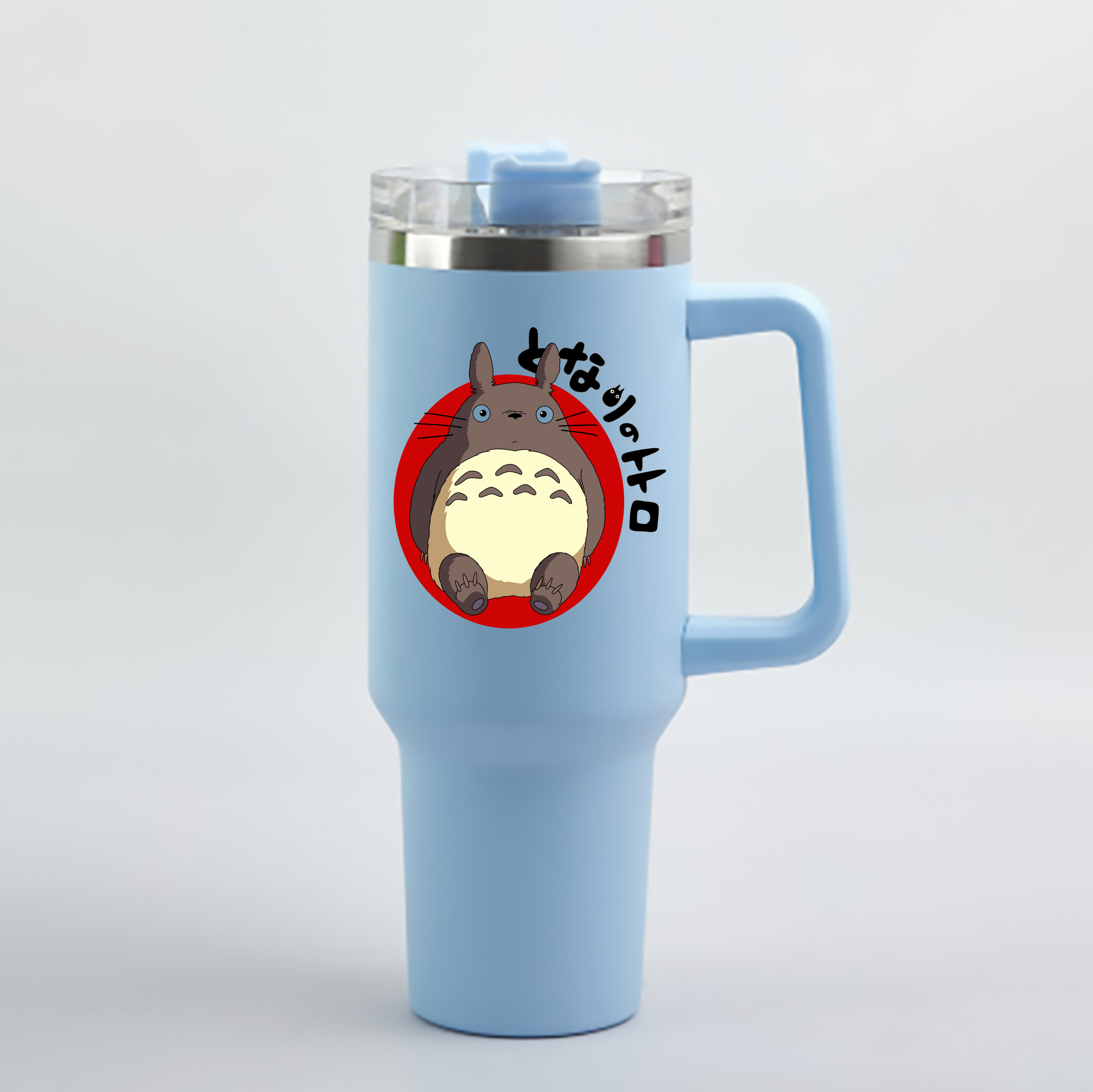 （画像用） となりのトトロ 草壁メイ 草壁サツキ My Neighbor Totoro Satsuki Kusakabe Mei Kusakabe 1200mL車用タンブラー - クリスタルステッカー（プラスチックストロー付き）