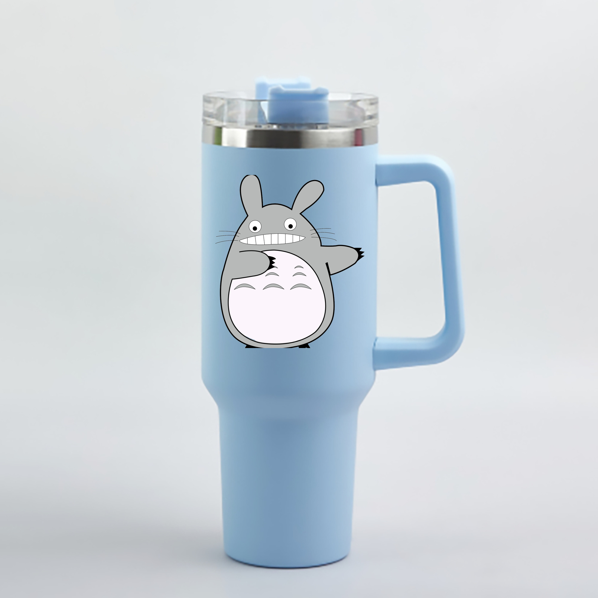 （画像用） となりのトトロ 草壁メイ 草壁サツキ My Neighbor Totoro Satsuki Kusakabe Mei Kusakabe 1200mL車用タンブラー - クリスタルステッカー（プラスチックストロー付き）