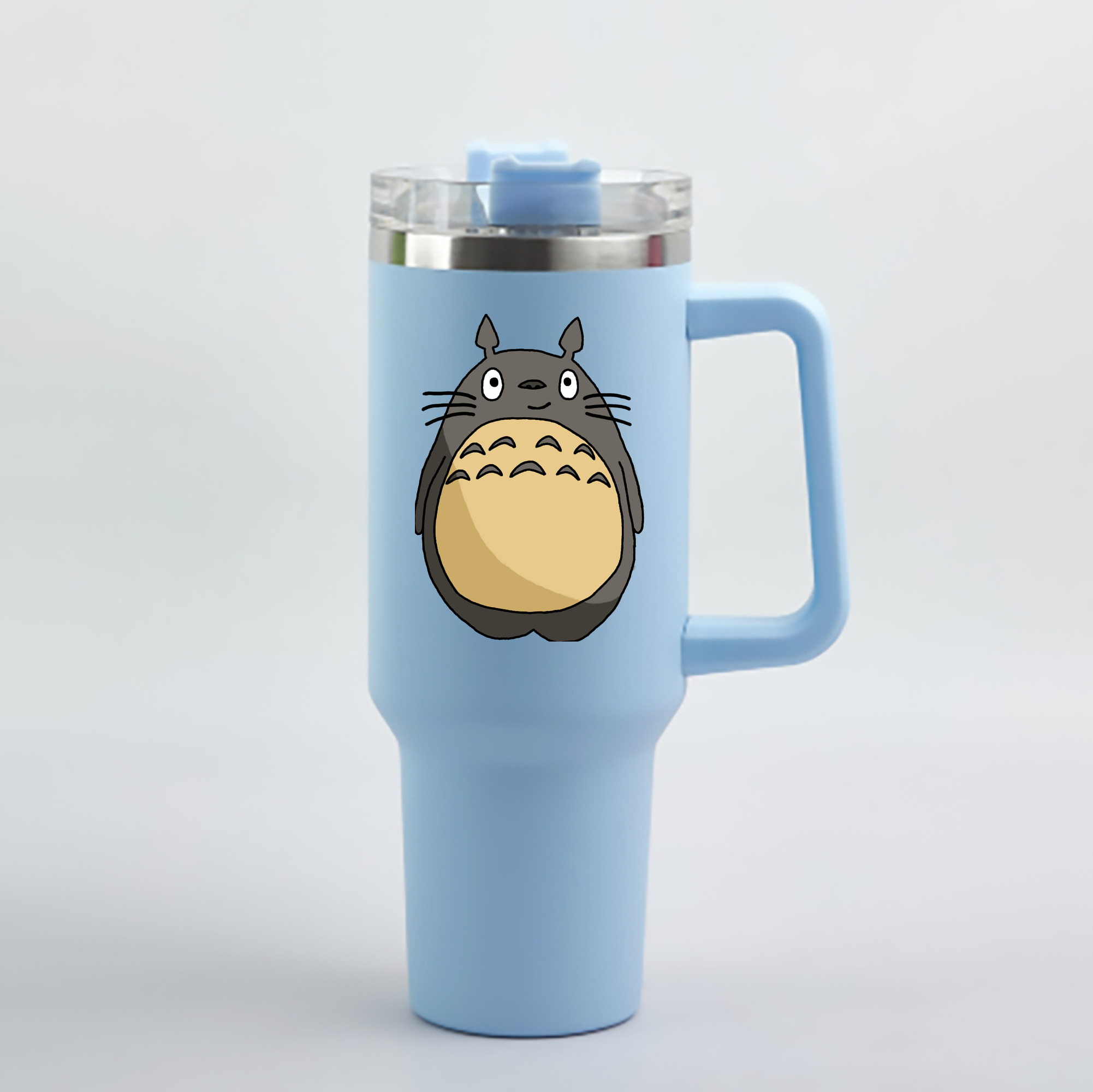（画像用） となりのトトロ 草壁メイ 草壁サツキ My Neighbor Totoro Satsuki Kusakabe Mei Kusakabe 1200mL車用タンブラー - クリスタルステッカー（プラスチックストロー付き）