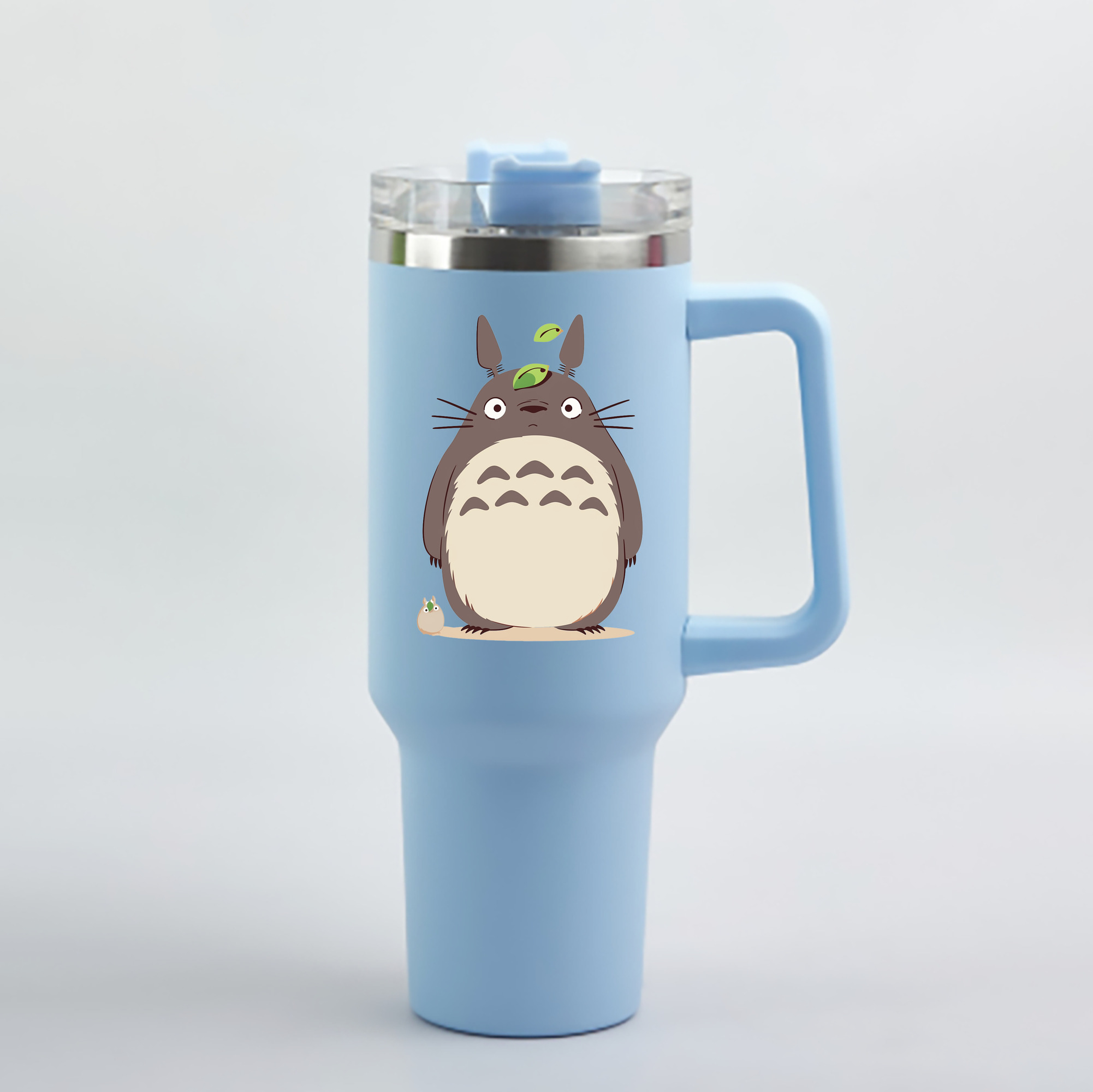 （画像用） となりのトトロ 草壁メイ 草壁サツキ My Neighbor Totoro Satsuki Kusakabe Mei Kusakabe 1200mL車用タンブラー - クリスタルステッカー（プラスチックストロー付き）