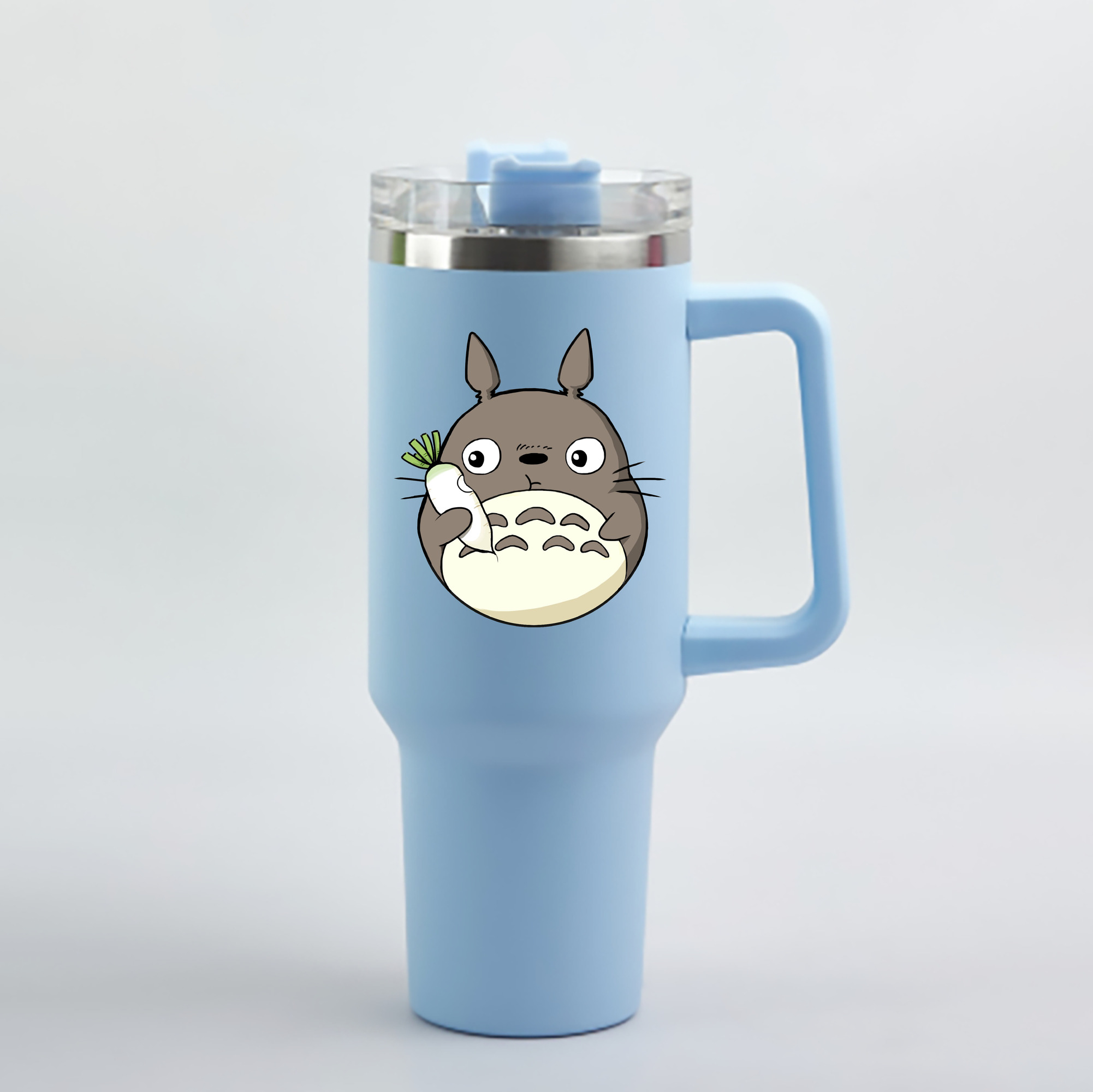 （画像用） となりのトトロ 草壁メイ 草壁サツキ My Neighbor Totoro Satsuki Kusakabe Mei Kusakabe 1200mL車用タンブラー - クリスタルステッカー（プラスチックストロー付き）
