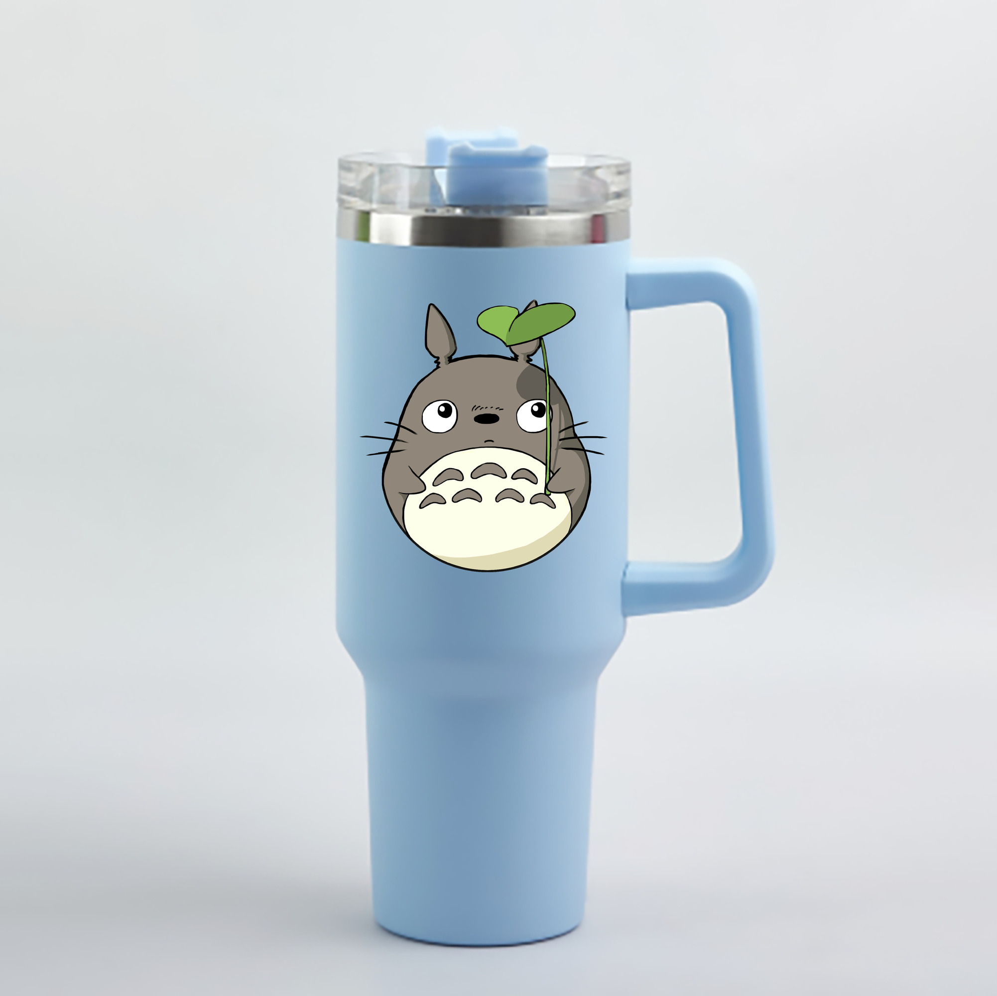 （画像用） となりのトトロ 草壁メイ 草壁サツキ My Neighbor Totoro Satsuki Kusakabe Mei Kusakabe 1200mL車用タンブラー - クリスタルステッカー（プラスチックストロー付き）