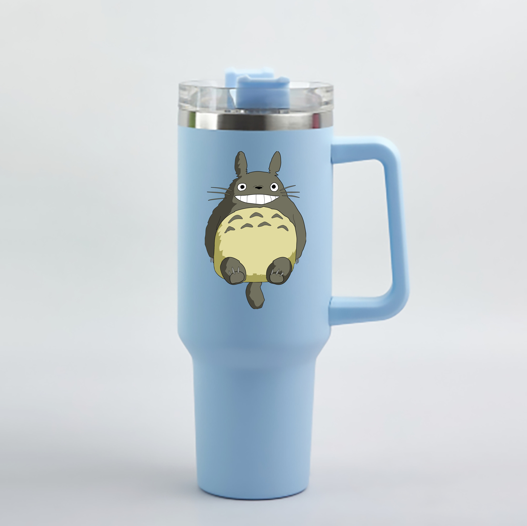 （画像用） となりのトトロ 草壁メイ 草壁サツキ My Neighbor Totoro Satsuki Kusakabe Mei Kusakabe 1200mL車用タンブラー - クリスタルステッカー（プラスチックストロー付き）