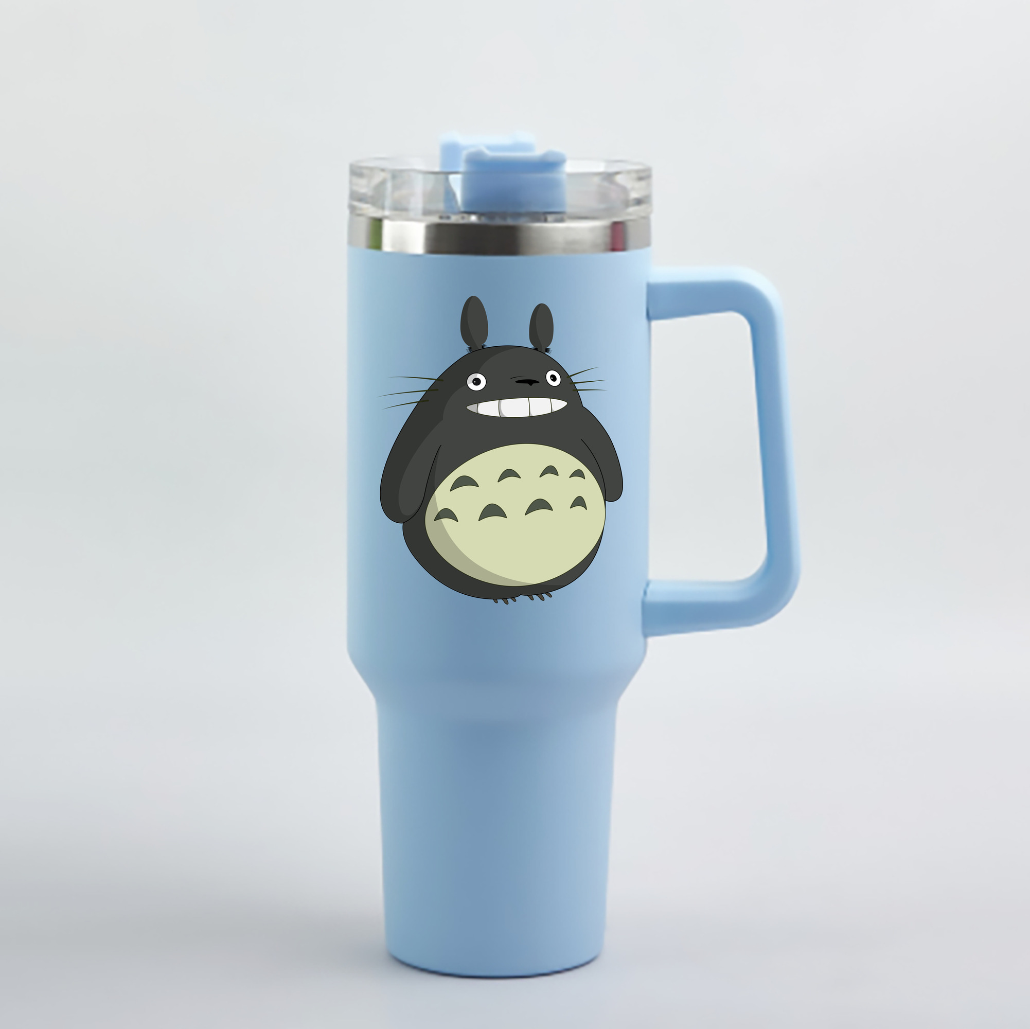 （画像用） となりのトトロ 草壁メイ 草壁サツキ My Neighbor Totoro Satsuki Kusakabe Mei Kusakabe 1200mL車用タンブラー - クリスタルステッカー（プラスチックストロー付き）