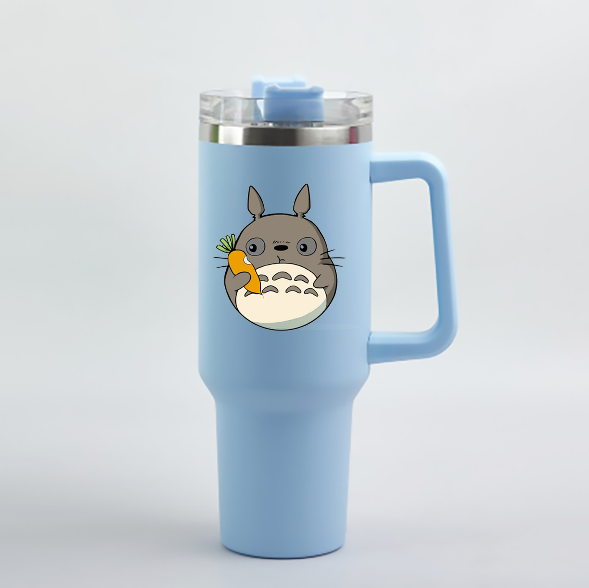 （画像用） となりのトトロ 草壁メイ 草壁サツキ My Neighbor Totoro Satsuki Kusakabe Mei Kusakabe 1200mL車用タンブラー - クリスタルステッカー（プラスチックストロー付き）