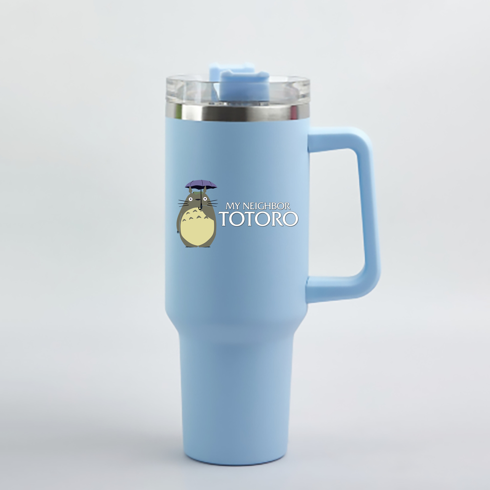 （画像用） となりのトトロ 草壁メイ 草壁サツキ My Neighbor Totoro Satsuki Kusakabe Mei Kusakabe 1200mL車用タンブラー - クリスタルステッカー（プラスチックストロー付き）