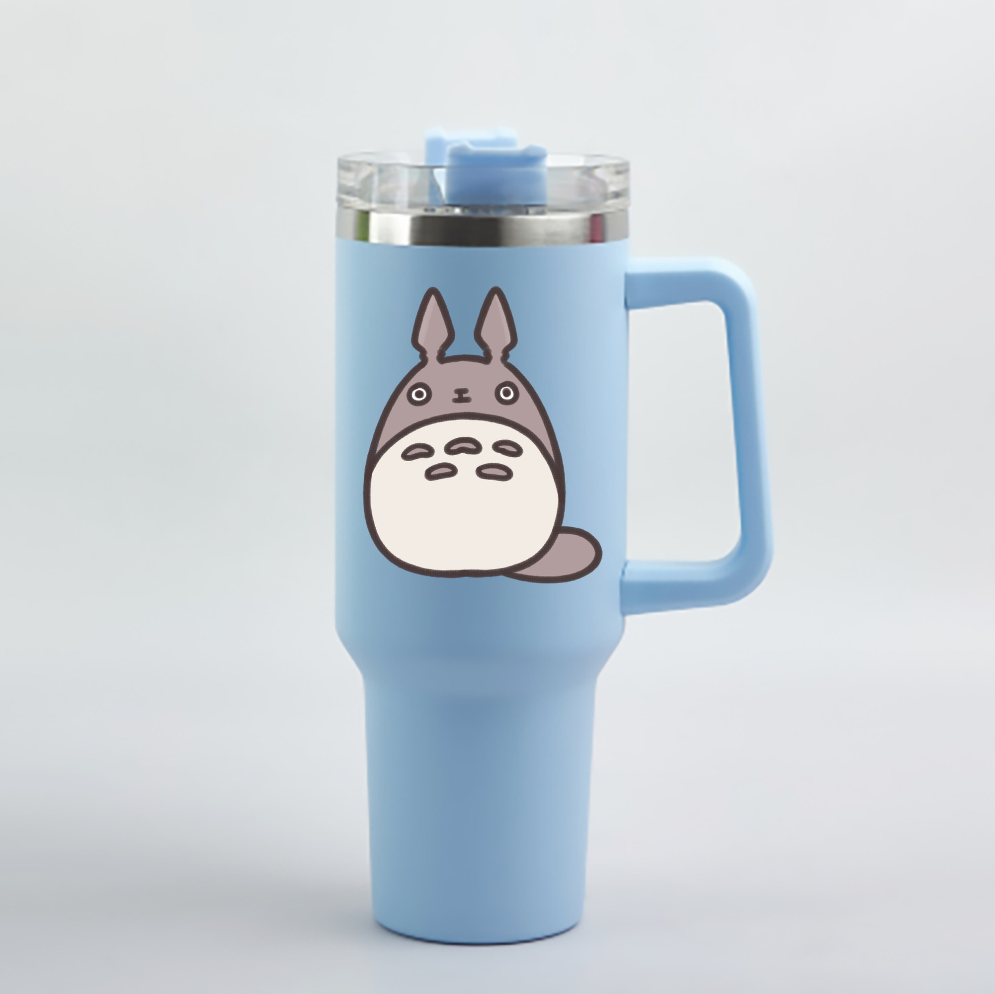 （画像用） となりのトトロ 草壁メイ 草壁サツキ My Neighbor Totoro Satsuki Kusakabe Mei Kusakabe 1200mL車用タンブラー - クリスタルステッカー（プラスチックストロー付き）