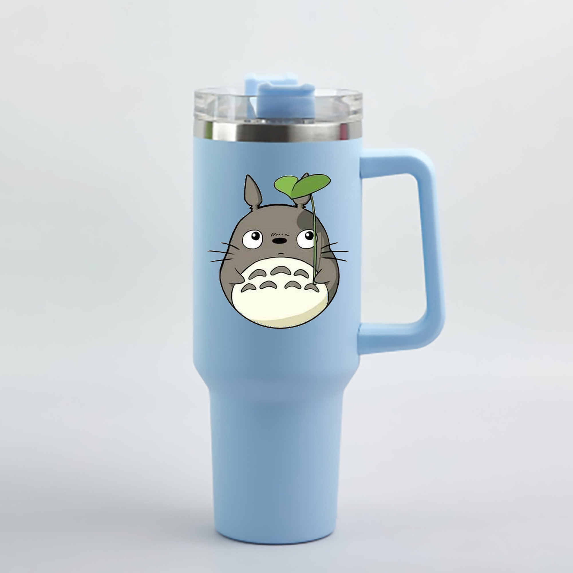 （画像用） となりのトトロ 草壁メイ 草壁サツキ My Neighbor Totoro Satsuki Kusakabe Mei Kusakabe 1200mL車用タンブラー - クリスタルステッカー（プラスチックストロー付き）