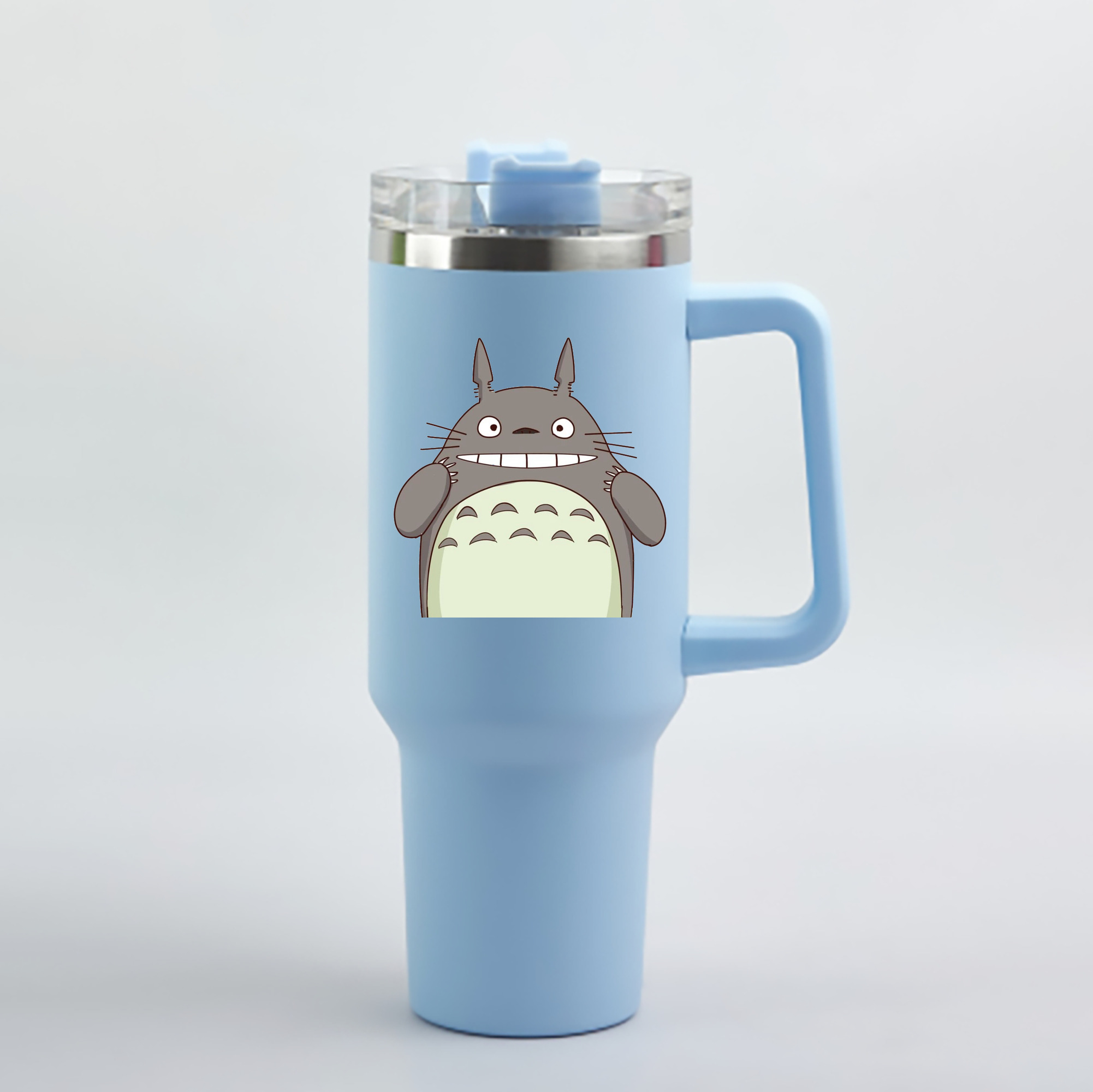 （画像用） となりのトトロ 草壁メイ 草壁サツキ My Neighbor Totoro Satsuki Kusakabe Mei Kusakabe 1200mL車用タンブラー - クリスタルステッカー（プラスチックストロー付き）