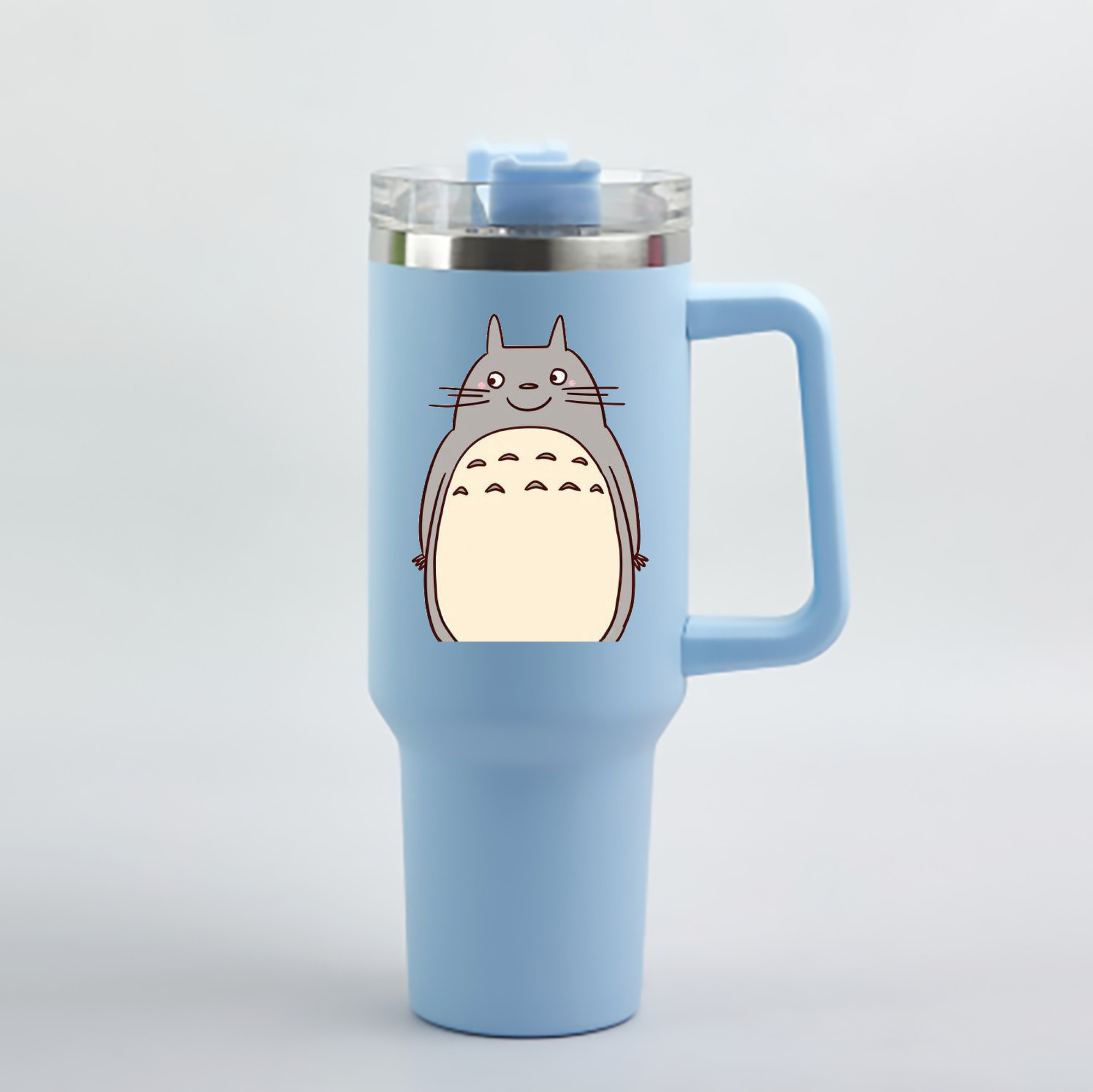 （画像用） となりのトトロ 草壁メイ 草壁サツキ My Neighbor Totoro Satsuki Kusakabe Mei Kusakabe 1200mL車用タンブラー - クリスタルステッカー（プラスチックストロー付き）