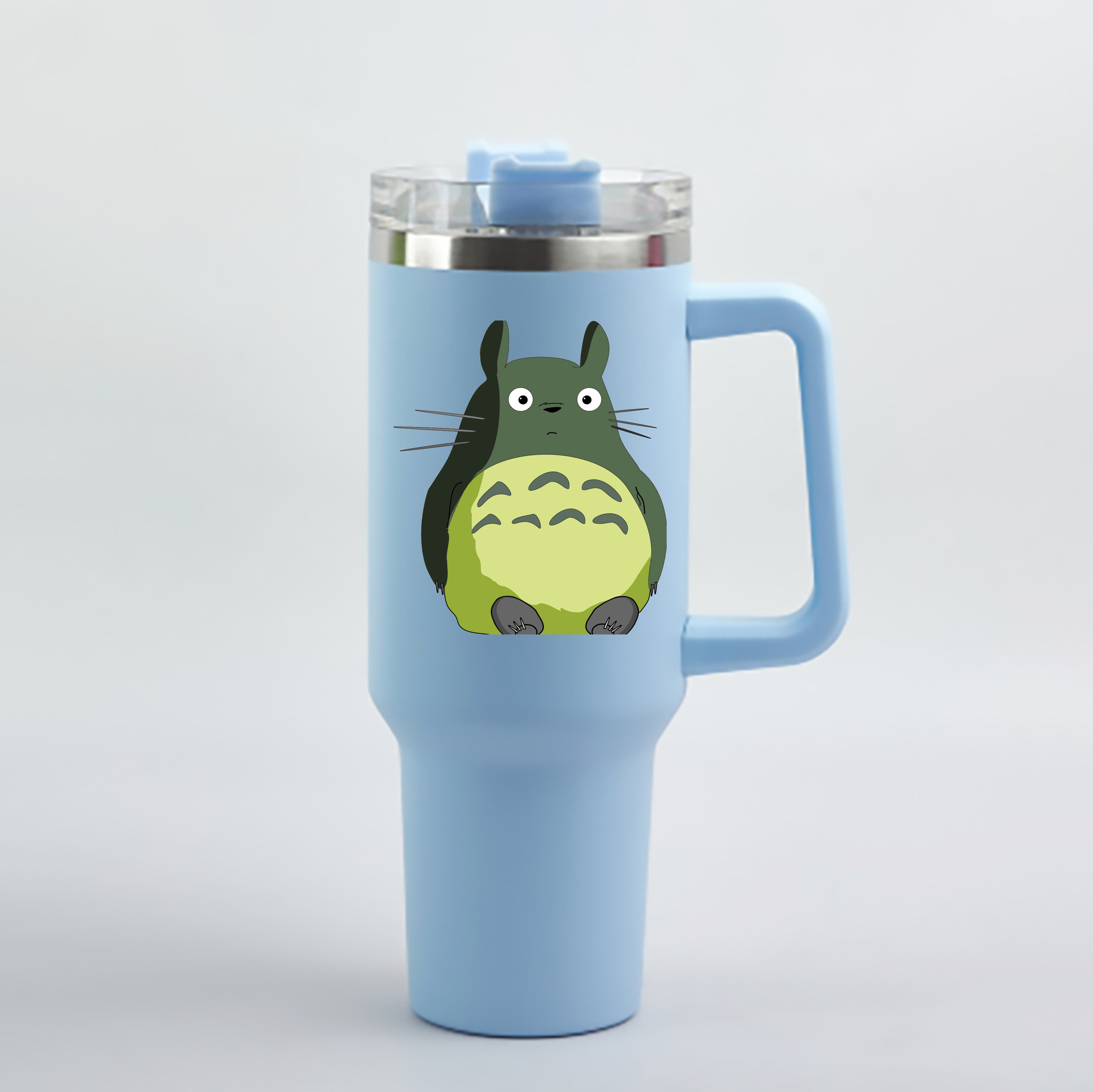 （画像用） となりのトトロ 草壁メイ 草壁サツキ My Neighbor Totoro Satsuki Kusakabe Mei Kusakabe 1200mL車用タンブラー - クリスタルステッカー（プラスチックストロー付き）