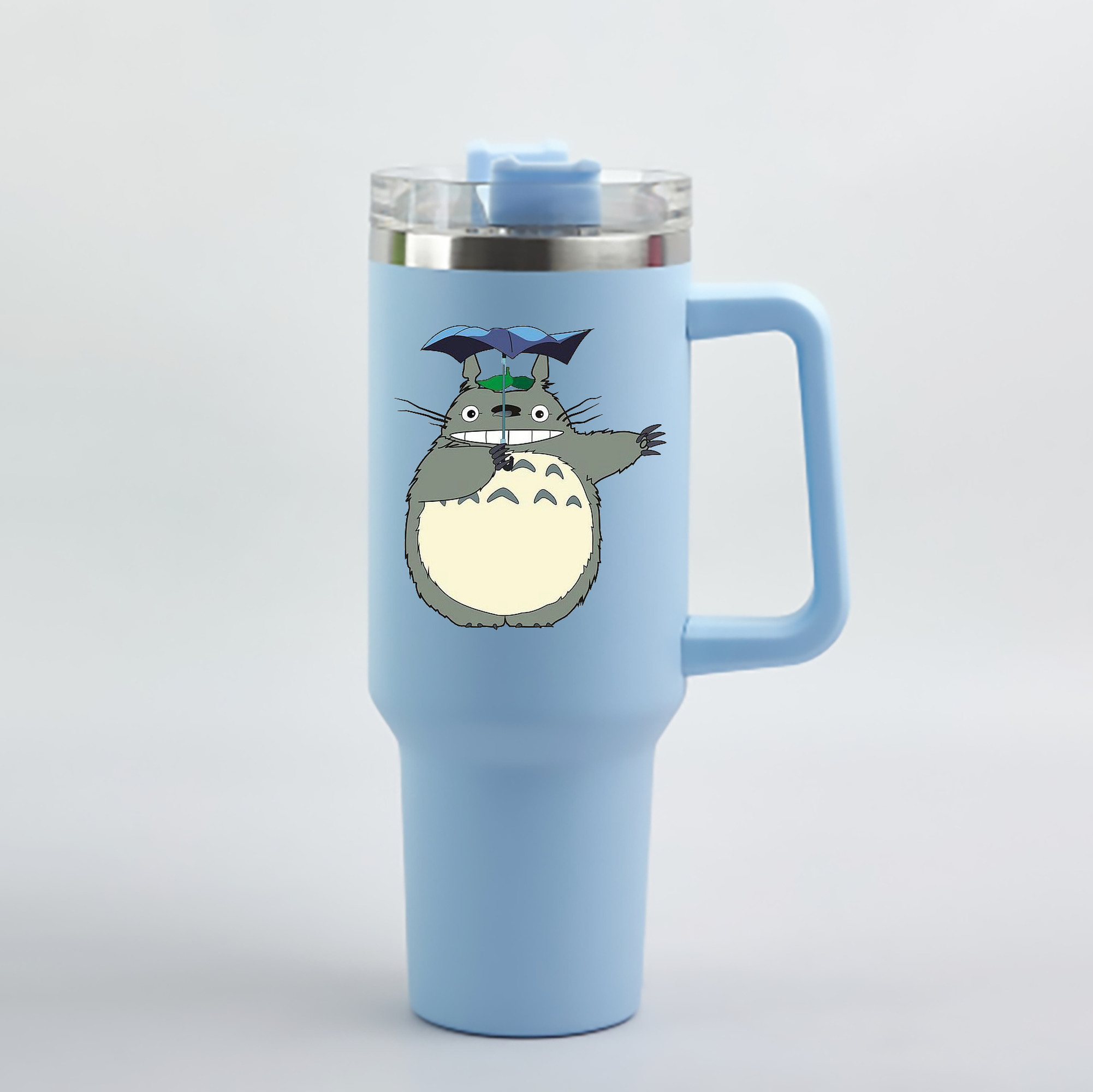 （画像用） となりのトトロ 草壁メイ 草壁サツキ My Neighbor Totoro Satsuki Kusakabe Mei Kusakabe 1200mL車用タンブラー - クリスタルステッカー（プラスチックストロー付き）