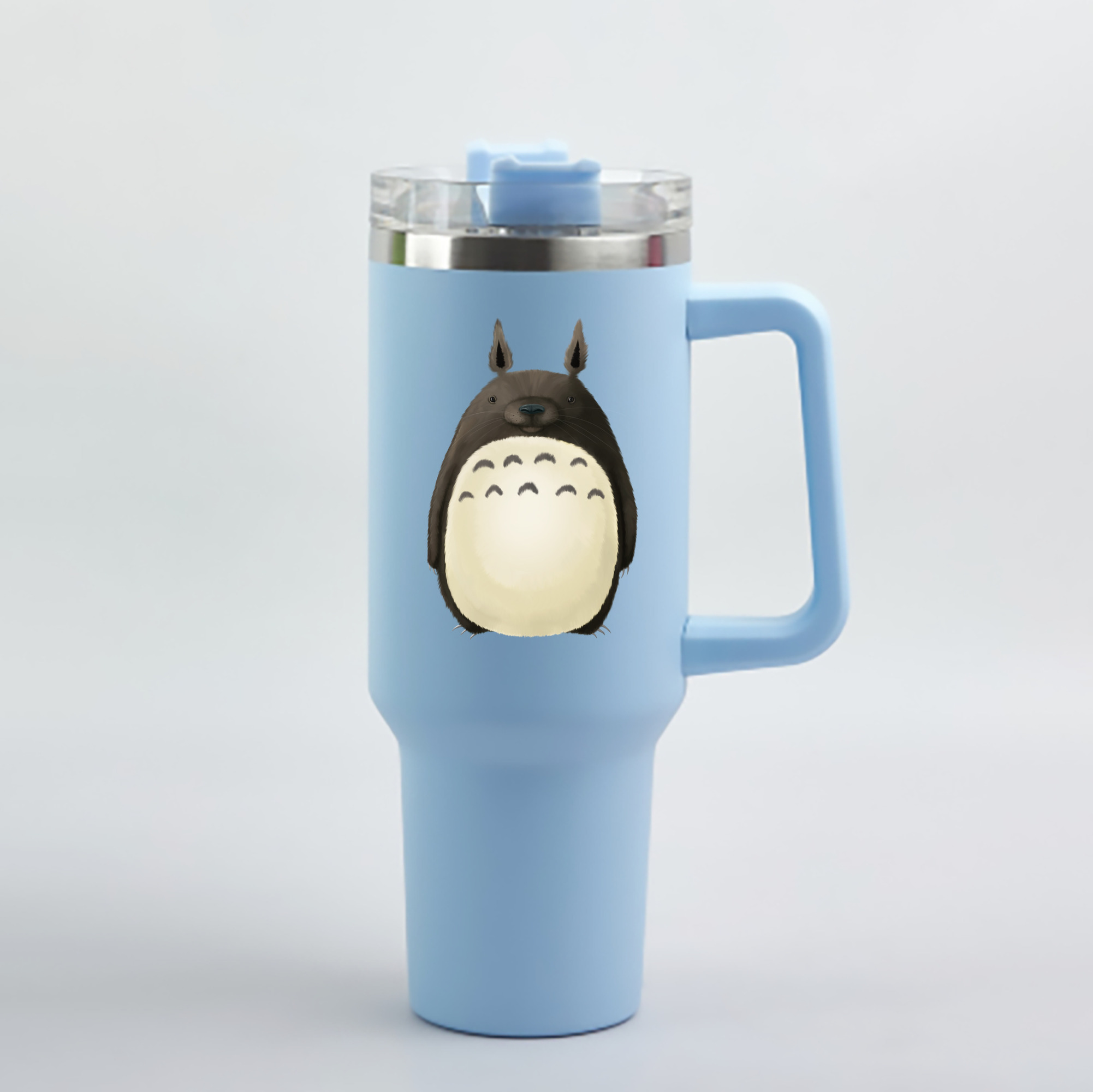（画像用） となりのトトロ 草壁メイ 草壁サツキ My Neighbor Totoro Satsuki Kusakabe Mei Kusakabe 1200mL車用タンブラー - クリスタルステッカー（プラスチックストロー付き）