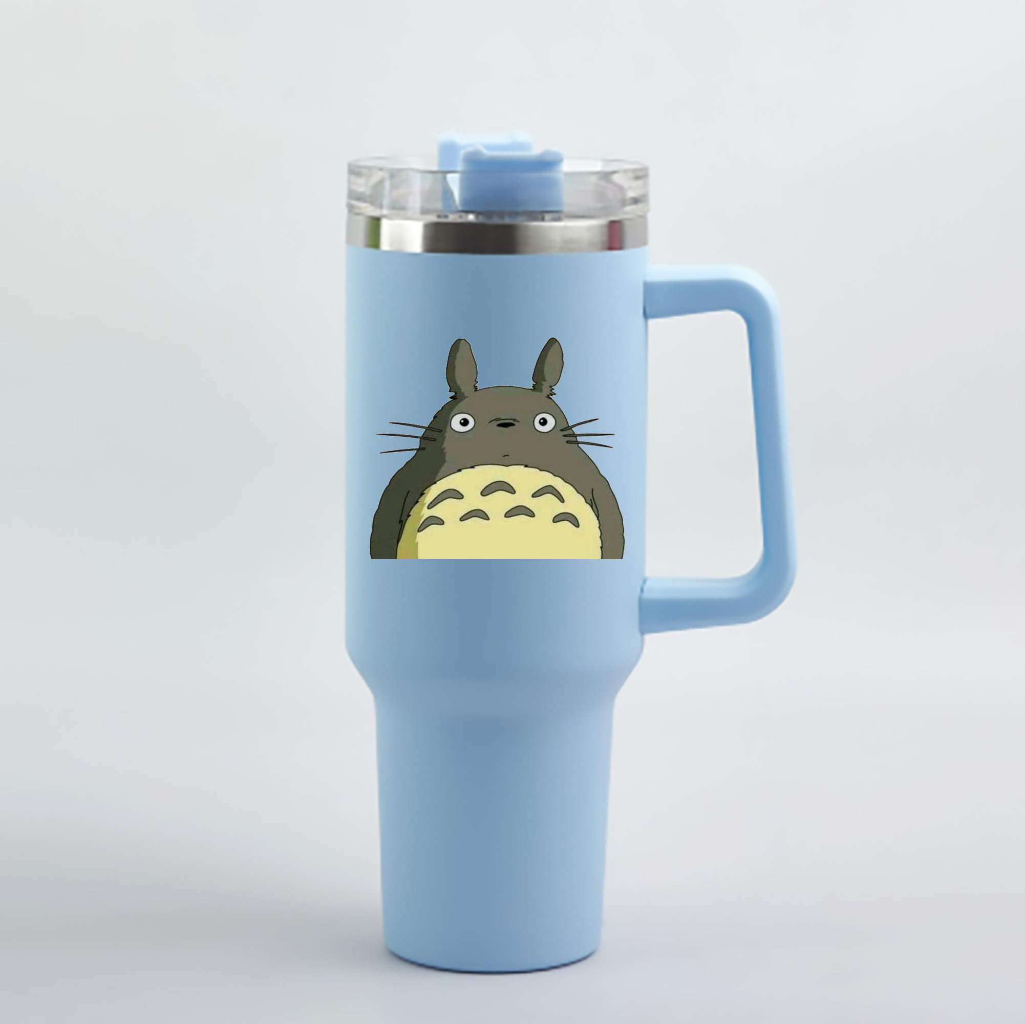 （画像用） となりのトトロ 草壁メイ 草壁サツキ My Neighbor Totoro Satsuki Kusakabe Mei Kusakabe 1200mL車用タンブラー - クリスタルステッカー（プラスチックストロー付き）