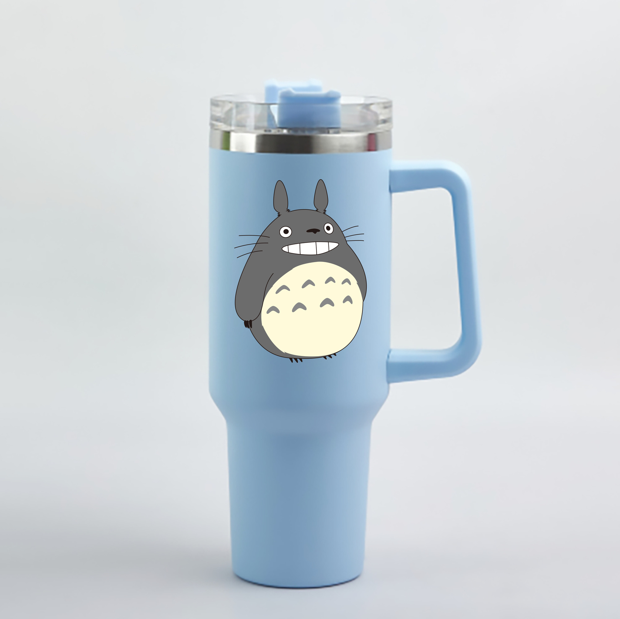 （画像用） となりのトトロ 草壁メイ 草壁サツキ My Neighbor Totoro Satsuki Kusakabe Mei Kusakabe 1200mL車用タンブラー - クリスタルステッカー（プラスチックストロー付き）