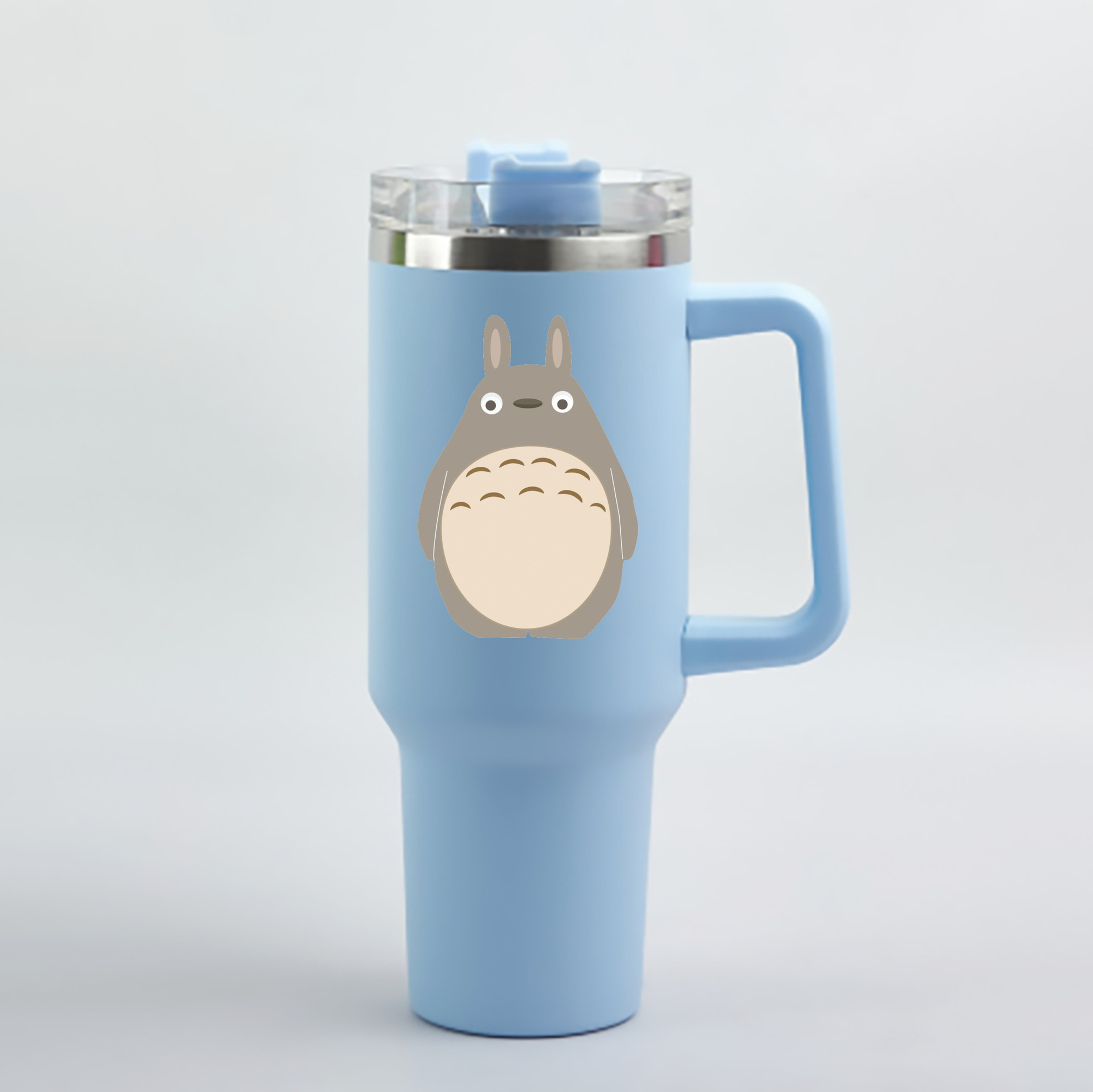 （画像用） となりのトトロ 草壁メイ 草壁サツキ My Neighbor Totoro Satsuki Kusakabe Mei Kusakabe 1200mL車用タンブラー - クリスタルステッカー（プラスチックストロー付き）