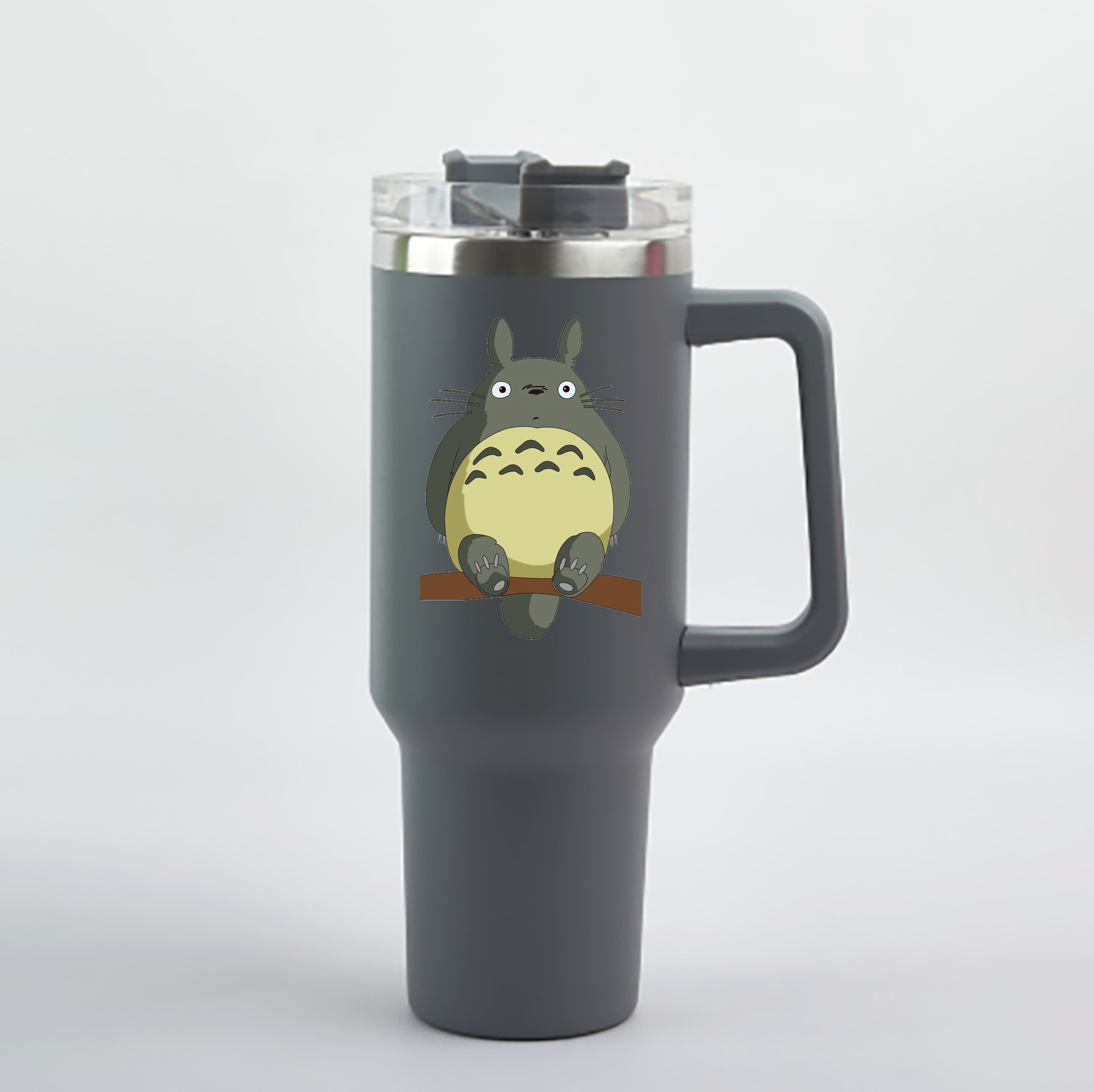 （画像用） となりのトトロ 草壁メイ 草壁サツキ My Neighbor Totoro Satsuki Kusakabe Mei Kusakabe 1200mL車用タンブラー - クリスタルステッカー（プラスチックストロー付き）