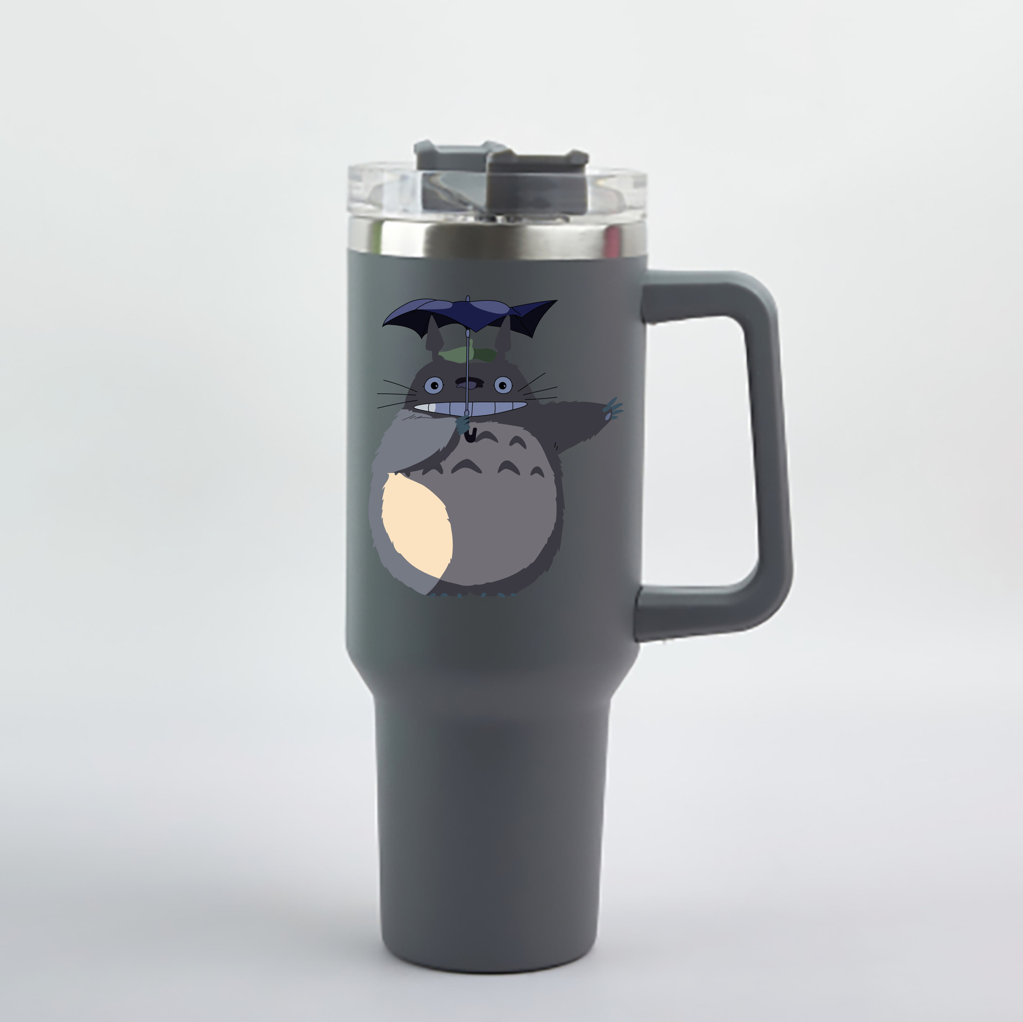 （画像用） となりのトトロ 草壁メイ 草壁サツキ My Neighbor Totoro Satsuki Kusakabe Mei Kusakabe 1200mL車用タンブラー - クリスタルステッカー（プラスチックストロー付き）