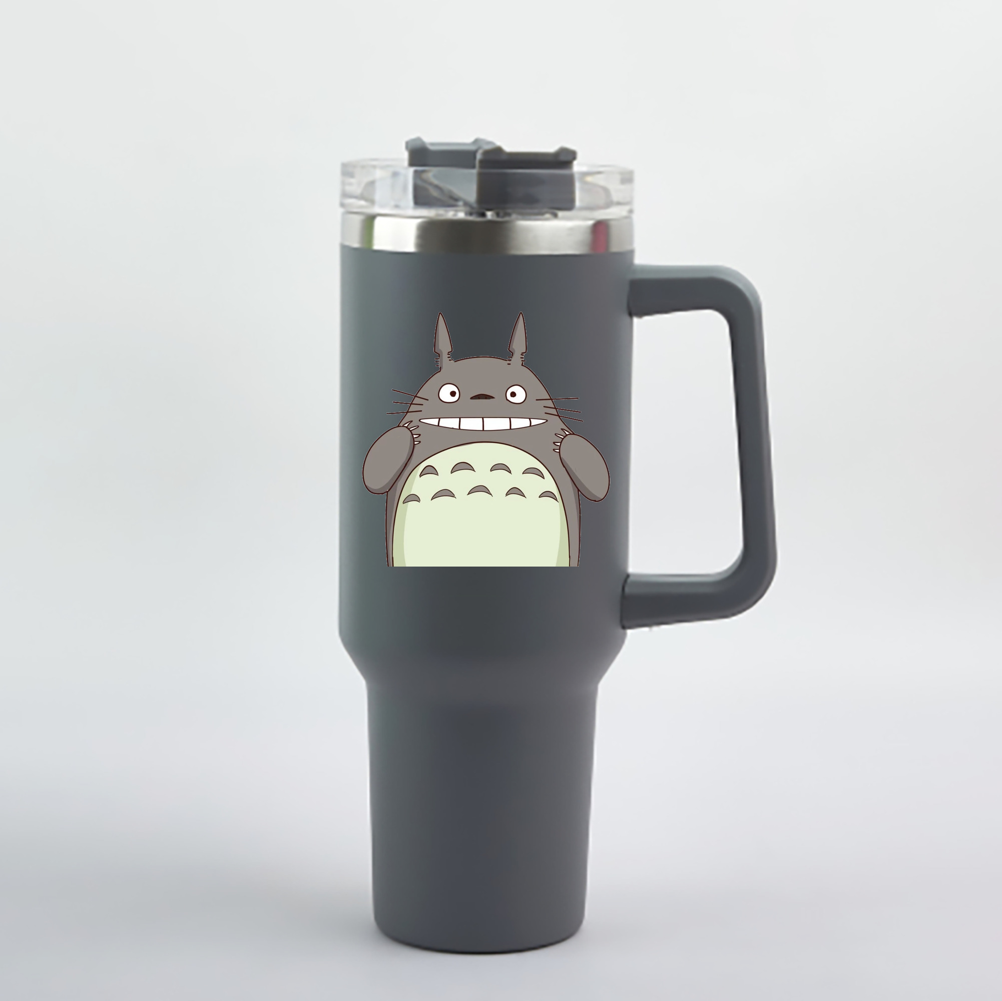 （画像用） となりのトトロ 草壁メイ 草壁サツキ My Neighbor Totoro Satsuki Kusakabe Mei Kusakabe 1200mL車用タンブラー - クリスタルステッカー（プラスチックストロー付き）