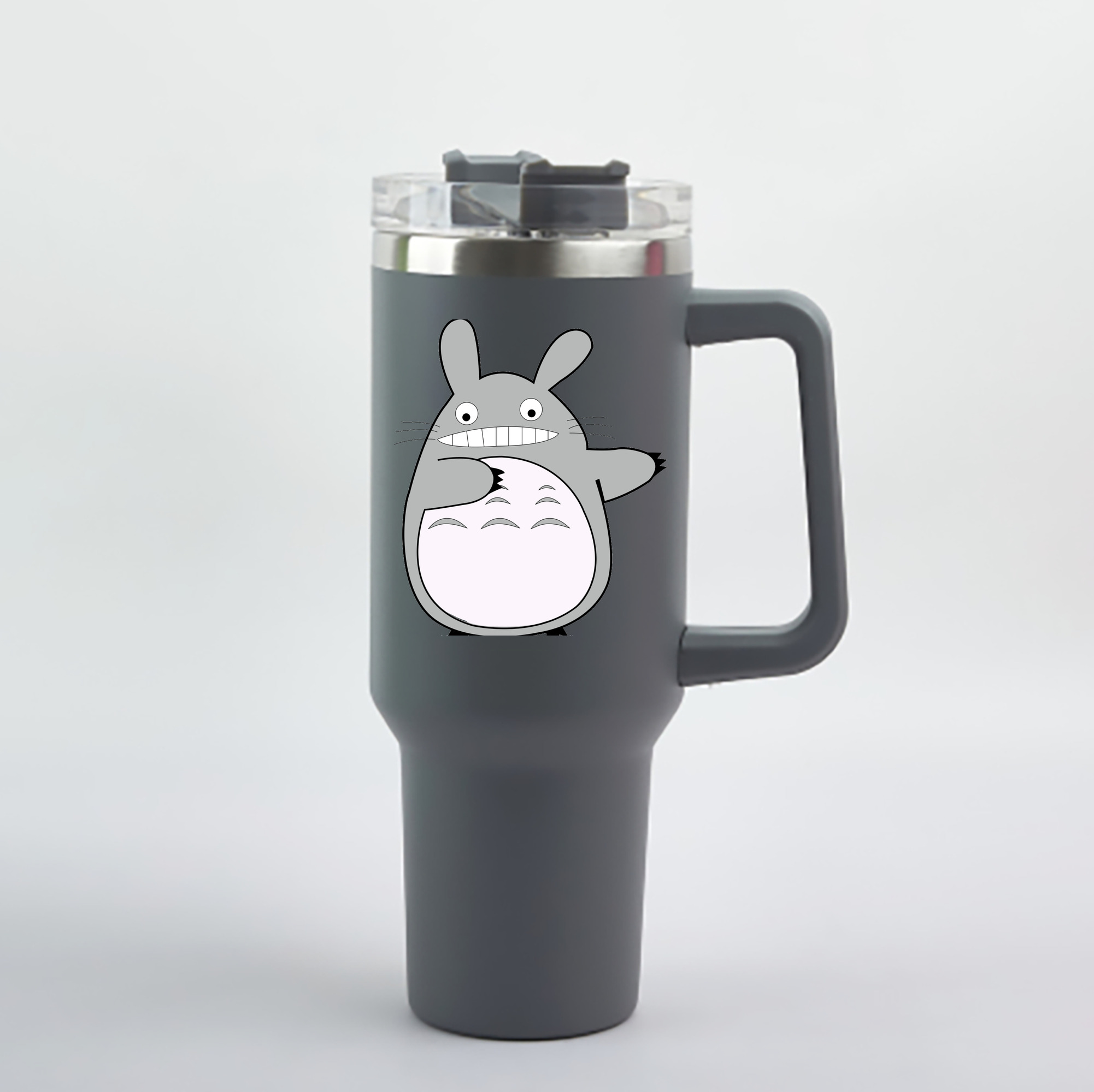 （画像用） となりのトトロ 草壁メイ 草壁サツキ My Neighbor Totoro Satsuki Kusakabe Mei Kusakabe 1200mL車用タンブラー - クリスタルステッカー（プラスチックストロー付き）