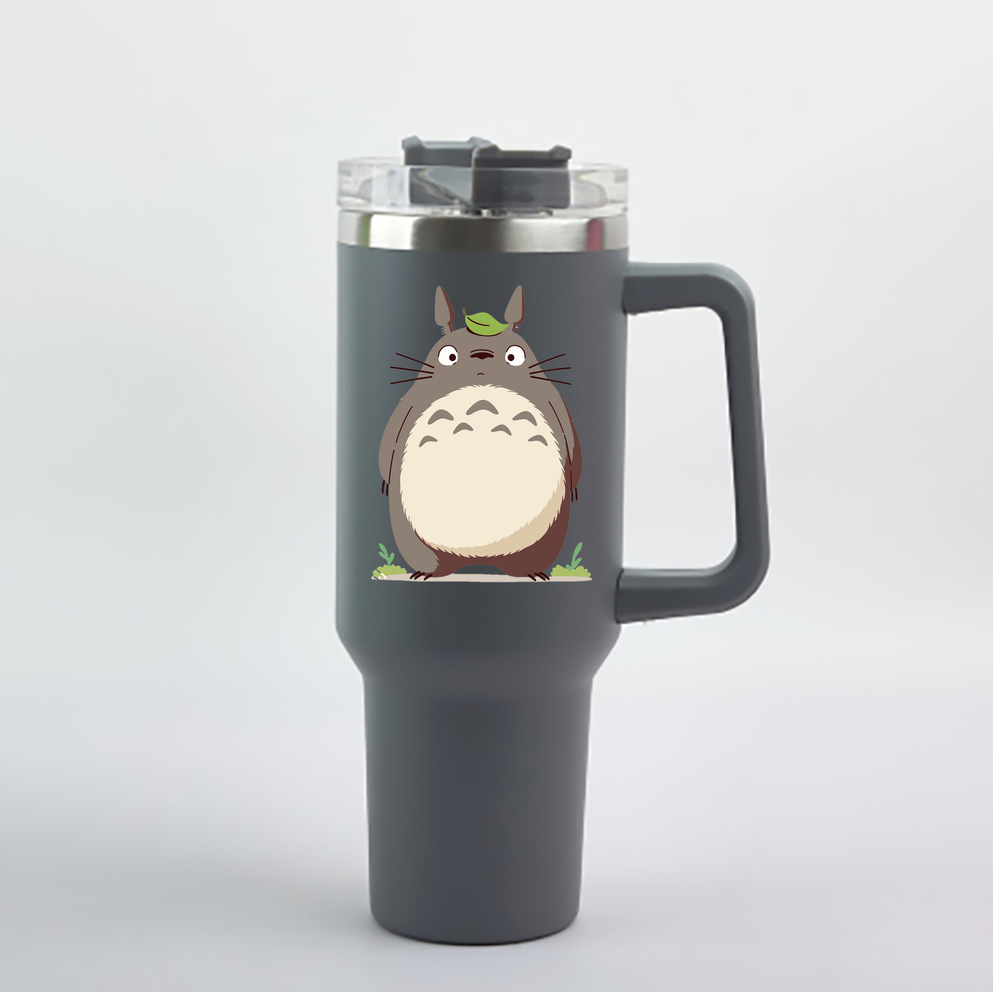 （画像用） となりのトトロ 草壁メイ 草壁サツキ My Neighbor Totoro Satsuki Kusakabe Mei Kusakabe 1200mL車用タンブラー - クリスタルステッカー（プラスチックストロー付き）