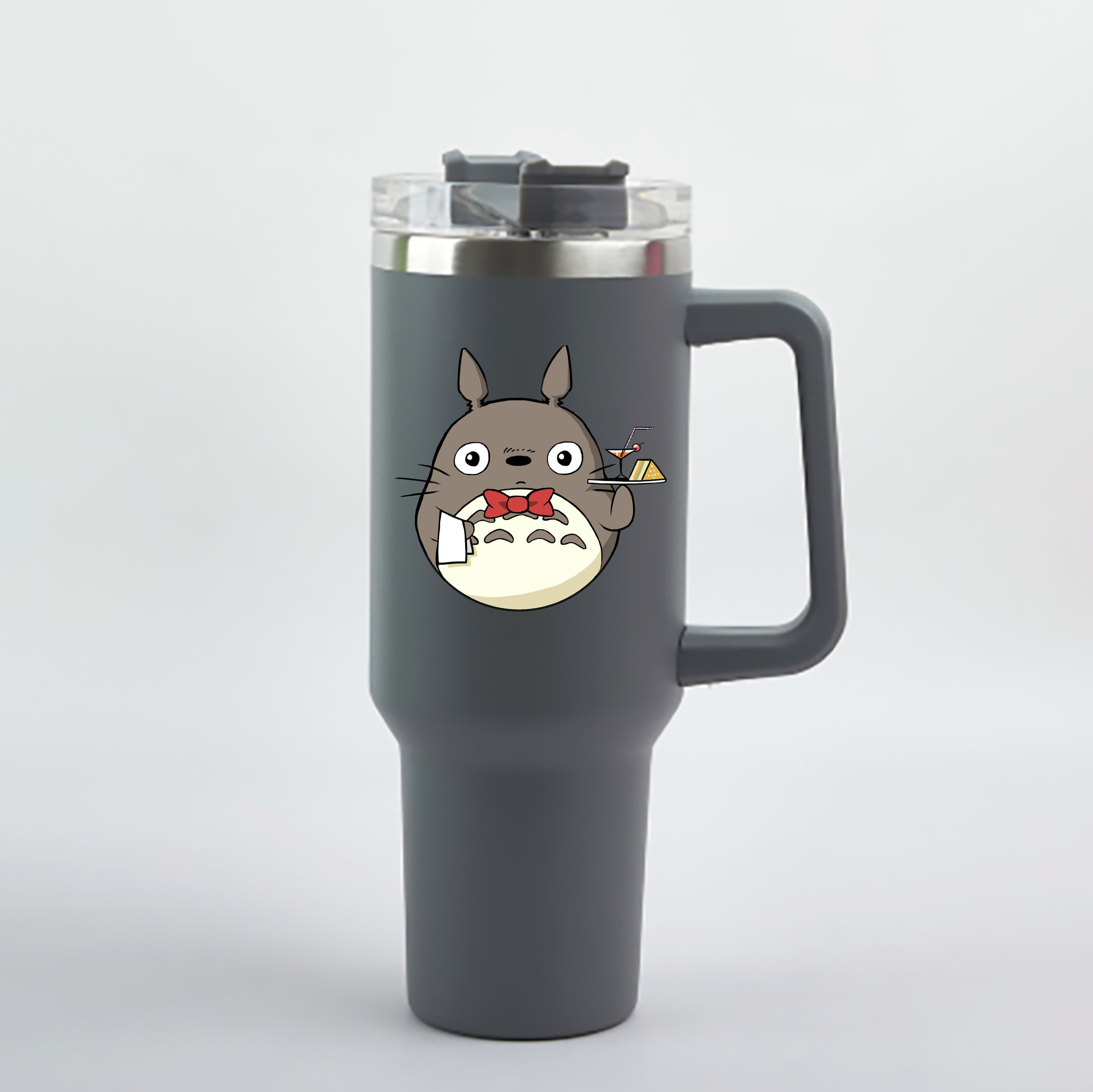 （画像用） となりのトトロ 草壁メイ 草壁サツキ My Neighbor Totoro Satsuki Kusakabe Mei Kusakabe 1200mL車用タンブラー - クリスタルステッカー（プラスチックストロー付き）