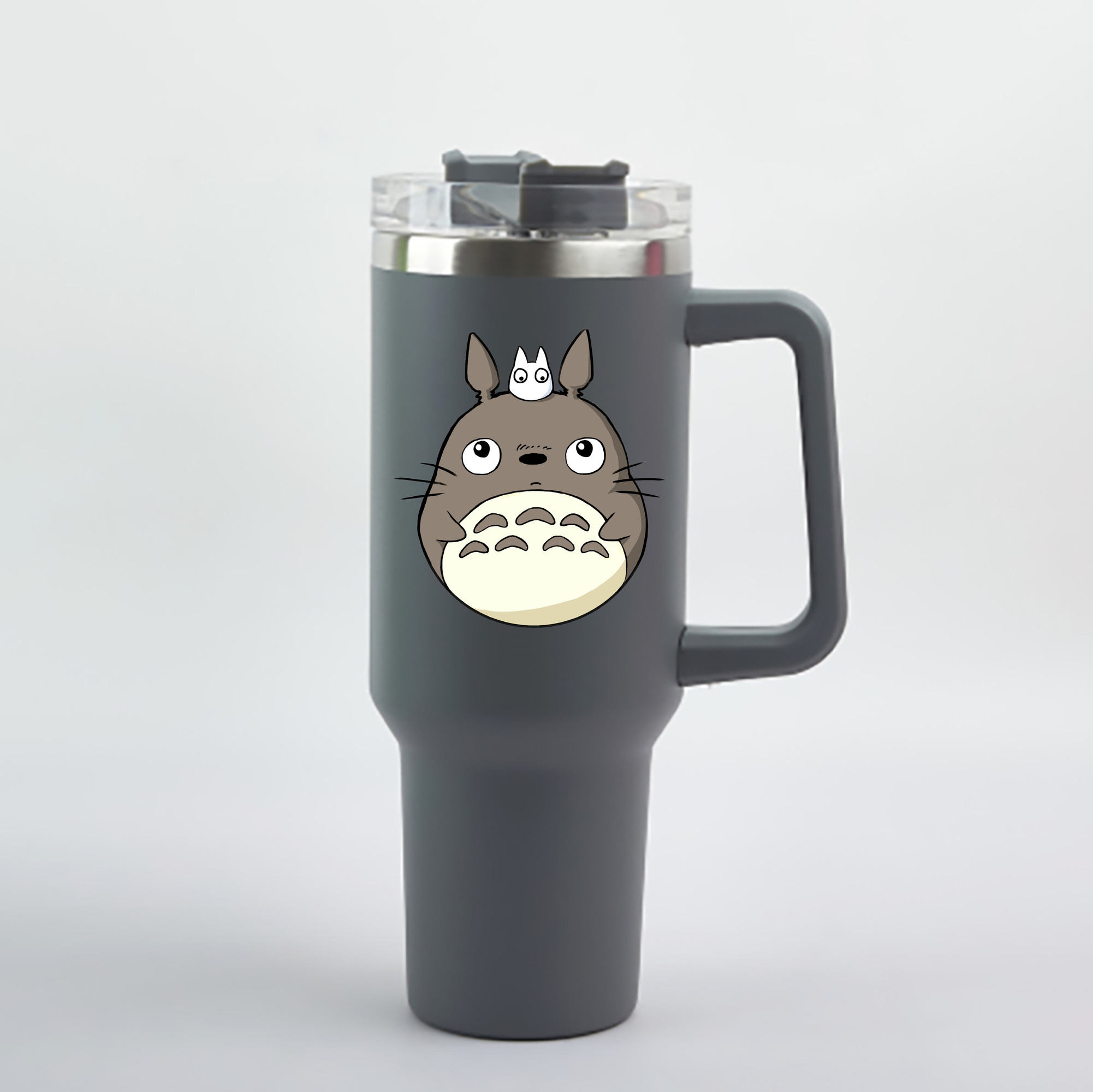 （画像用） となりのトトロ 草壁メイ 草壁サツキ My Neighbor Totoro Satsuki Kusakabe Mei Kusakabe 1200mL車用タンブラー - クリスタルステッカー（プラスチックストロー付き）