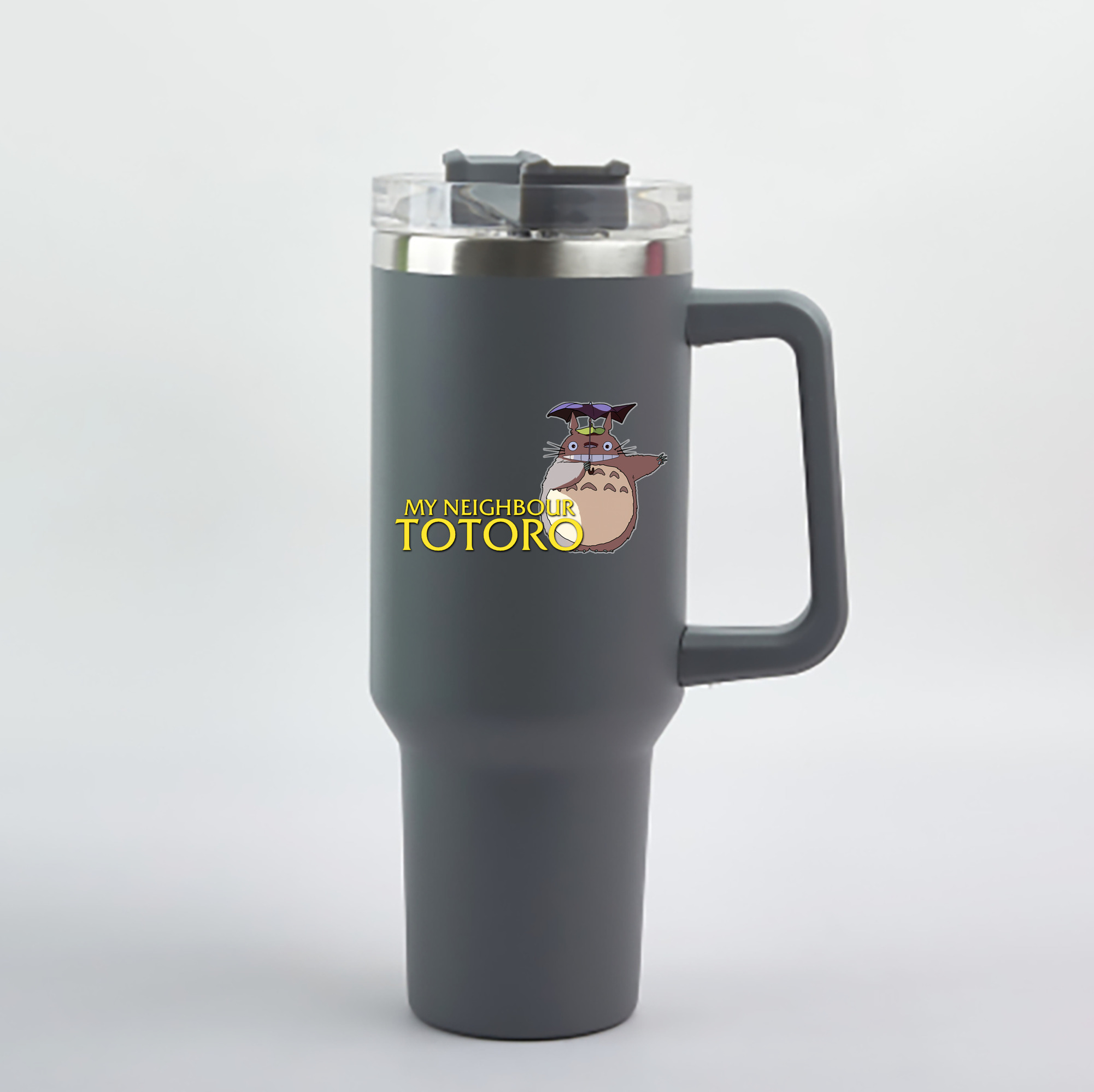 （画像用） となりのトトロ 草壁メイ 草壁サツキ My Neighbor Totoro Satsuki Kusakabe Mei Kusakabe 1200mL車用タンブラー - クリスタルステッカー（プラスチックストロー付き）