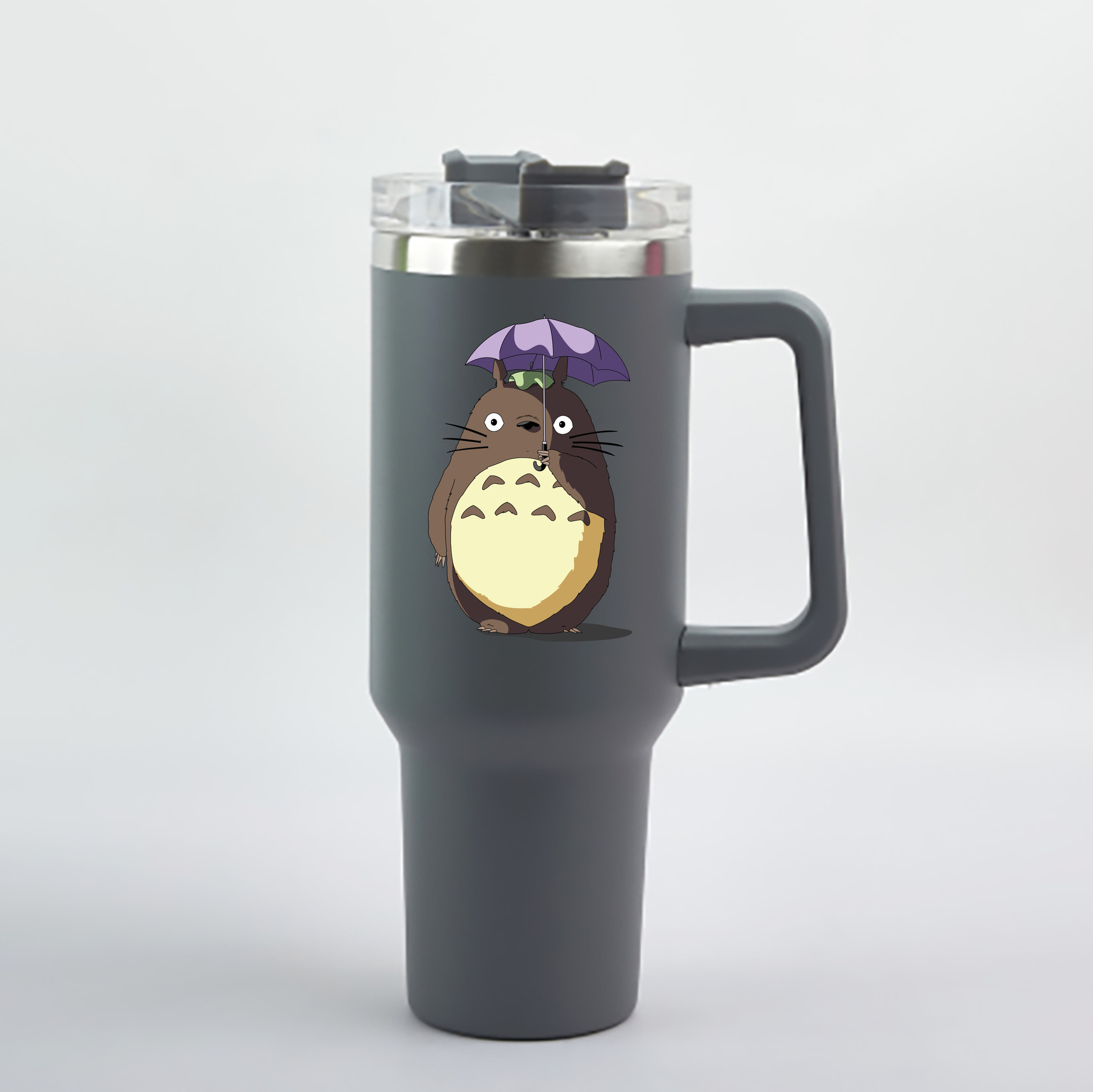 （画像用） となりのトトロ 草壁メイ 草壁サツキ My Neighbor Totoro Satsuki Kusakabe Mei Kusakabe 1200mL車用タンブラー - クリスタルステッカー（プラスチックストロー付き）
