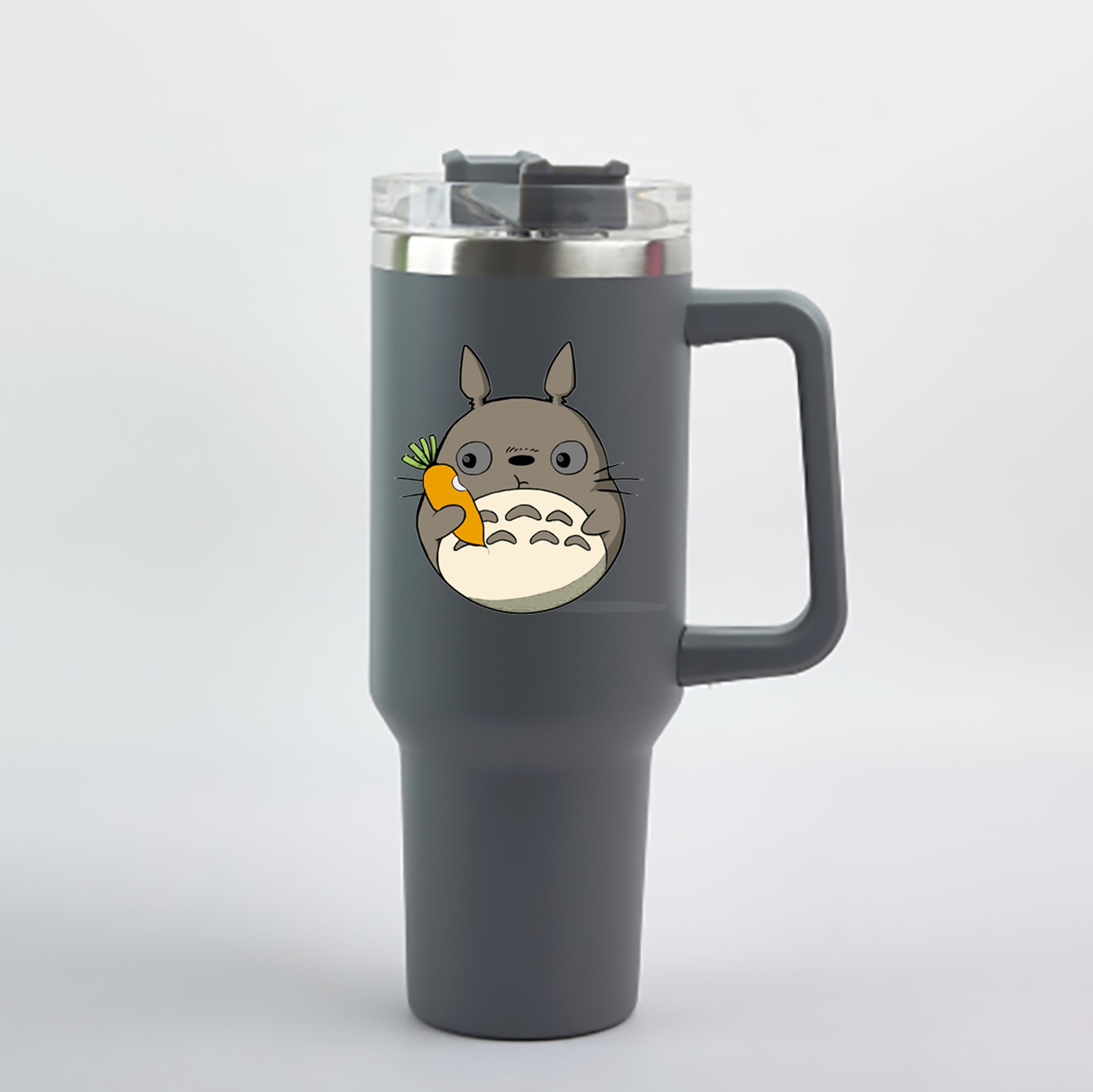 （画像用） となりのトトロ 草壁メイ 草壁サツキ My Neighbor Totoro Satsuki Kusakabe Mei Kusakabe 1200mL車用タンブラー - クリスタルステッカー（プラスチックストロー付き）