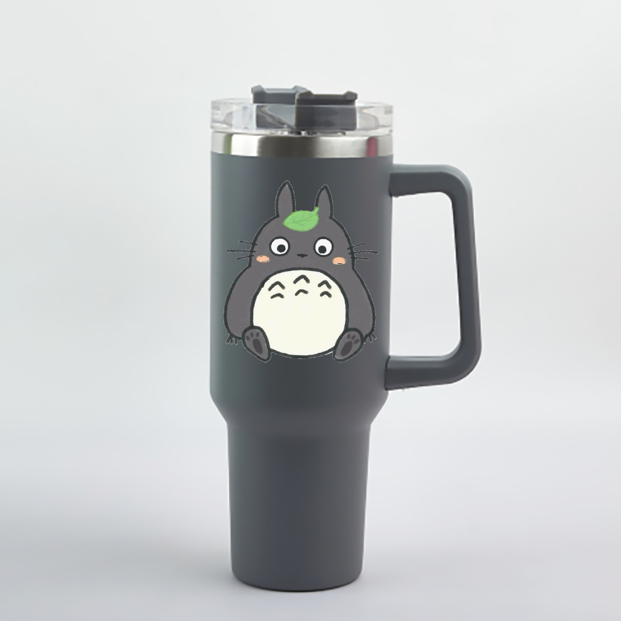（画像用） となりのトトロ 草壁メイ 草壁サツキ My Neighbor Totoro Satsuki Kusakabe Mei Kusakabe 1200mL車用タンブラー - クリスタルステッカー（プラスチックストロー付き）