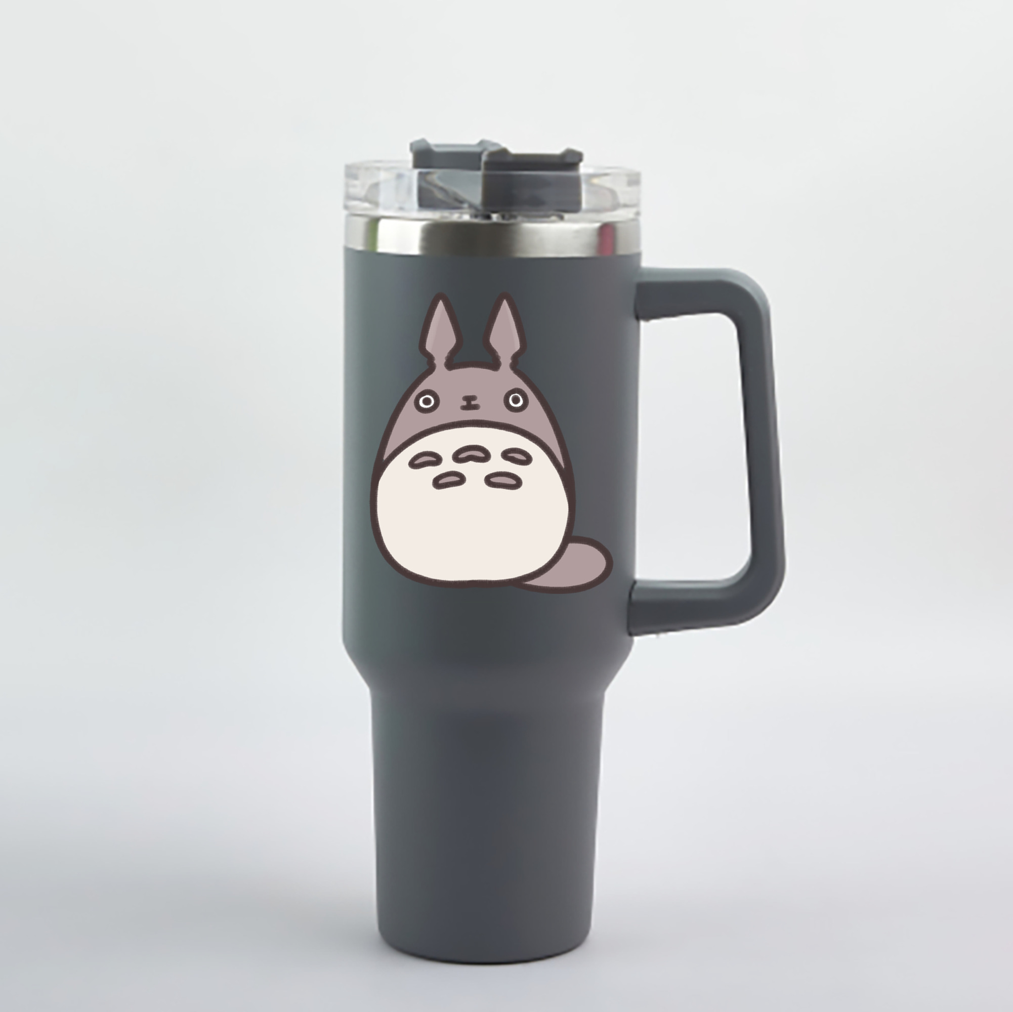 （画像用） となりのトトロ 草壁メイ 草壁サツキ My Neighbor Totoro Satsuki Kusakabe Mei Kusakabe 1200mL車用タンブラー - クリスタルステッカー（プラスチックストロー付き）