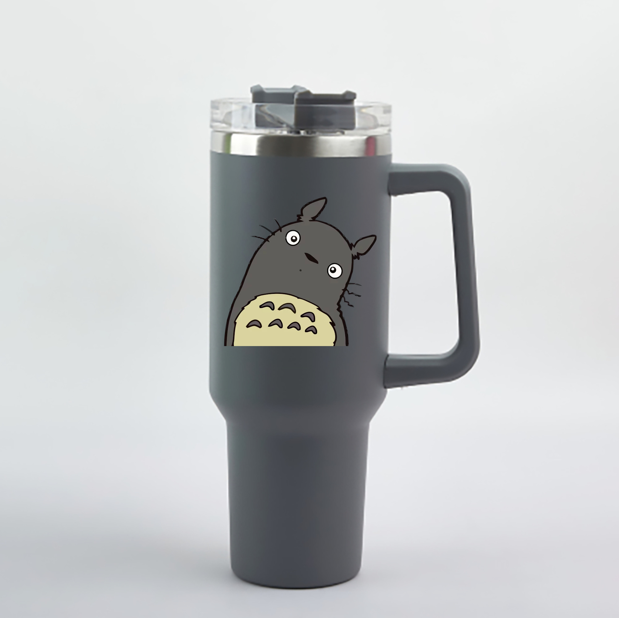 （画像用） となりのトトロ 草壁メイ 草壁サツキ My Neighbor Totoro Satsuki Kusakabe Mei Kusakabe 1200mL車用タンブラー - クリスタルステッカー（プラスチックストロー付き）