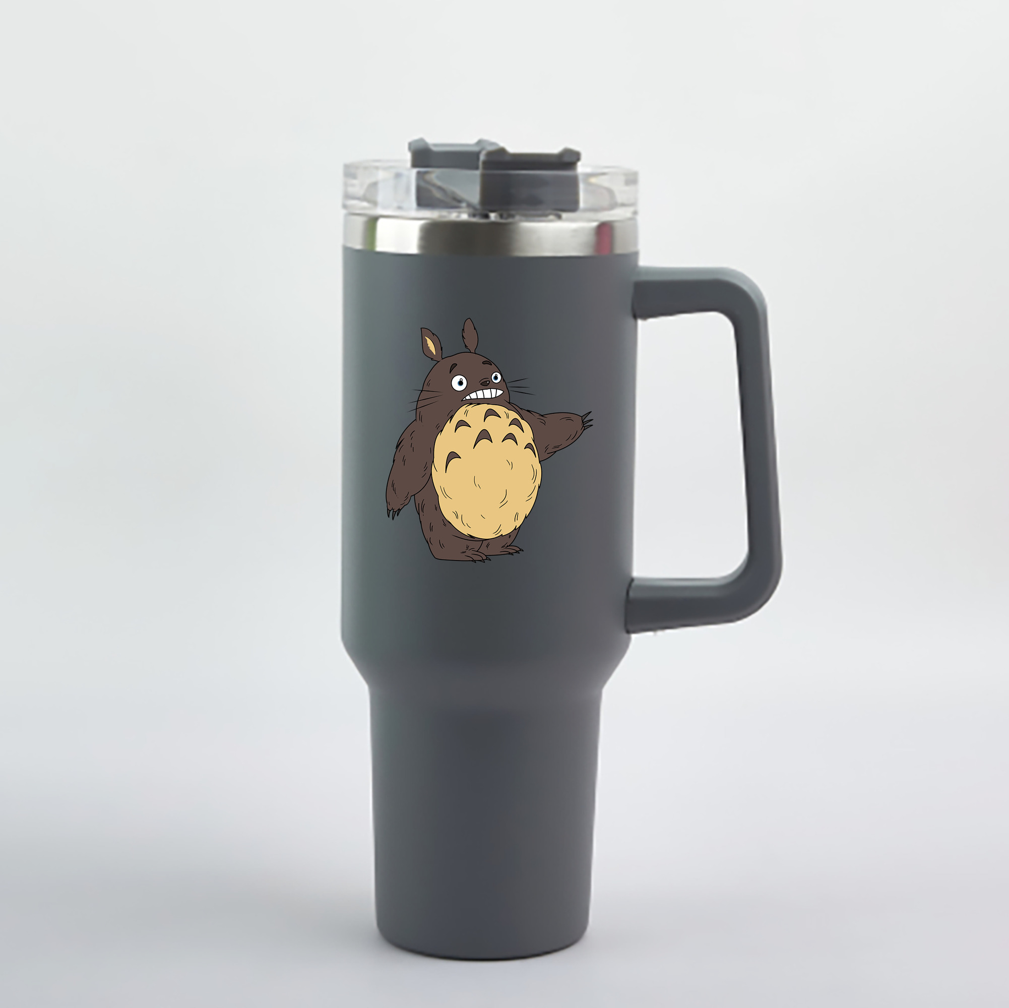 （画像用） となりのトトロ 草壁メイ 草壁サツキ My Neighbor Totoro Satsuki Kusakabe Mei Kusakabe 1200mL車用タンブラー - クリスタルステッカー（プラスチックストロー付き）