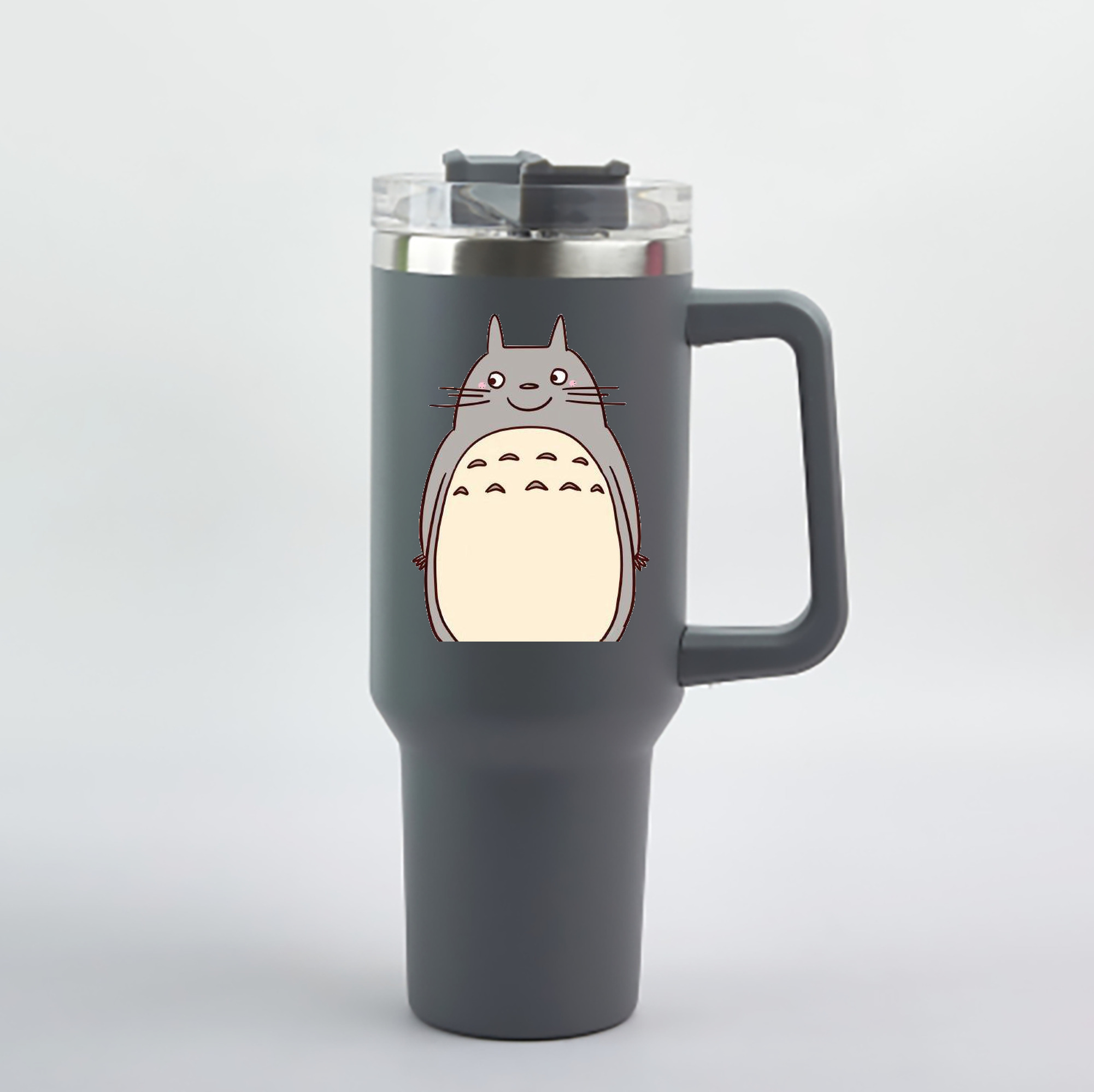 （画像用） となりのトトロ 草壁メイ 草壁サツキ My Neighbor Totoro Satsuki Kusakabe Mei Kusakabe 1200mL車用タンブラー - クリスタルステッカー（プラスチックストロー付き）