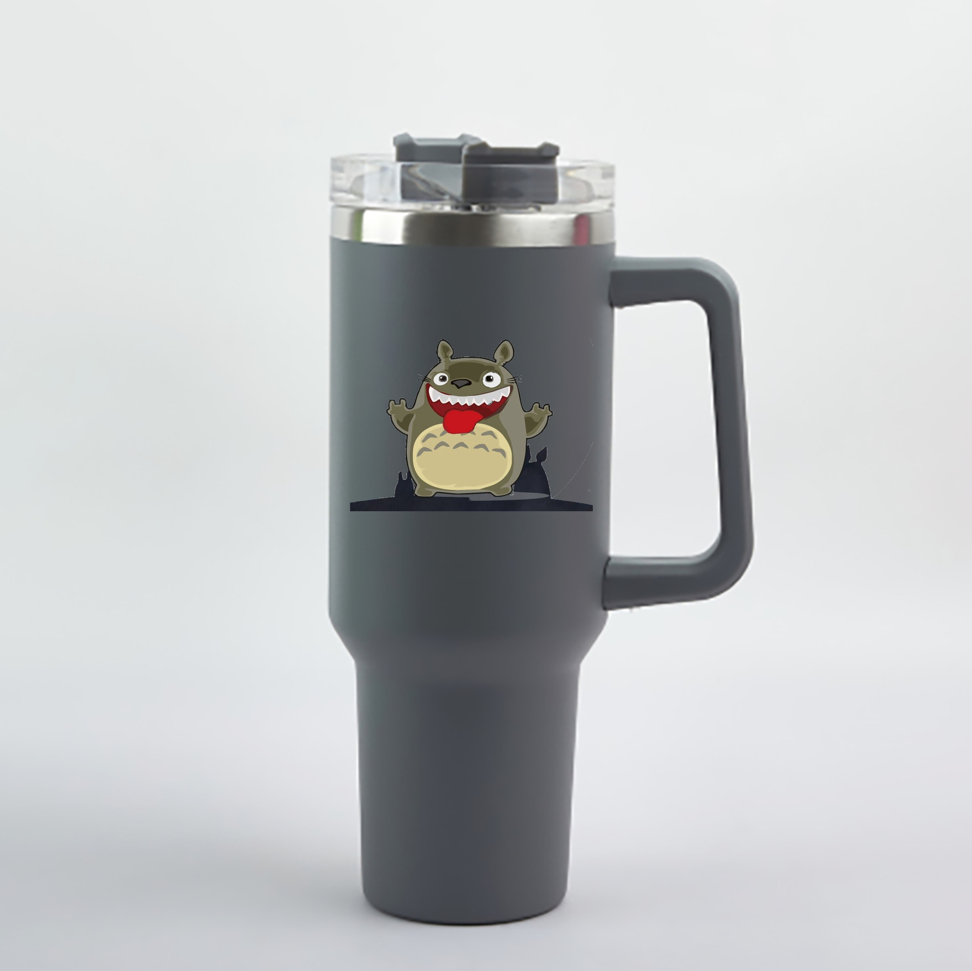 （画像用） となりのトトロ 草壁メイ 草壁サツキ My Neighbor Totoro Satsuki Kusakabe Mei Kusakabe 1200mL車用タンブラー - クリスタルステッカー（プラスチックストロー付き）