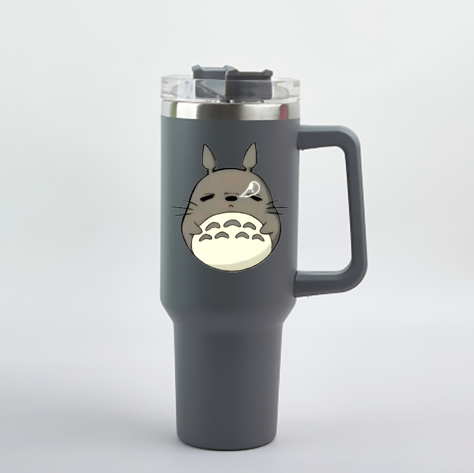 （画像用） となりのトトロ 草壁メイ 草壁サツキ My Neighbor Totoro Satsuki Kusakabe Mei Kusakabe 1200mL車用タンブラー - クリスタルステッカー（プラスチックストロー付き）