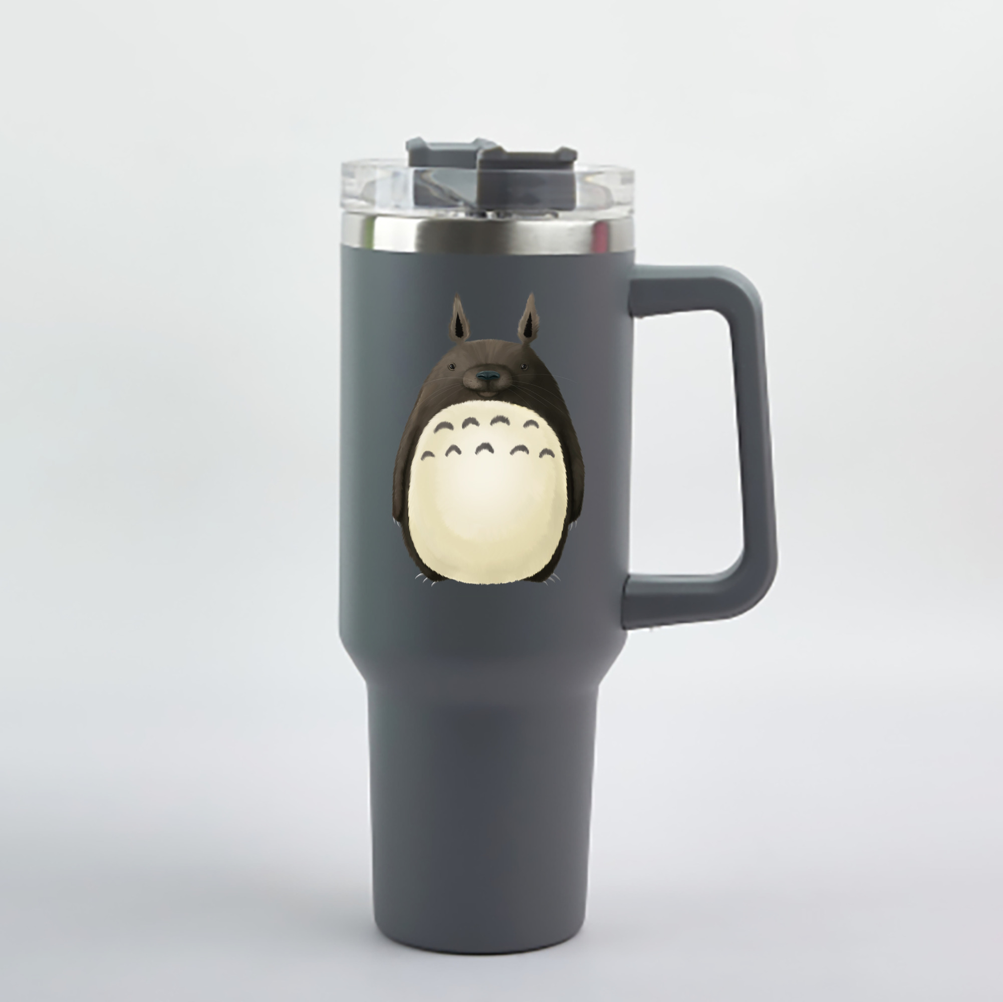 （画像用） となりのトトロ 草壁メイ 草壁サツキ My Neighbor Totoro Satsuki Kusakabe Mei Kusakabe 1200mL車用タンブラー - クリスタルステッカー（プラスチックストロー付き）