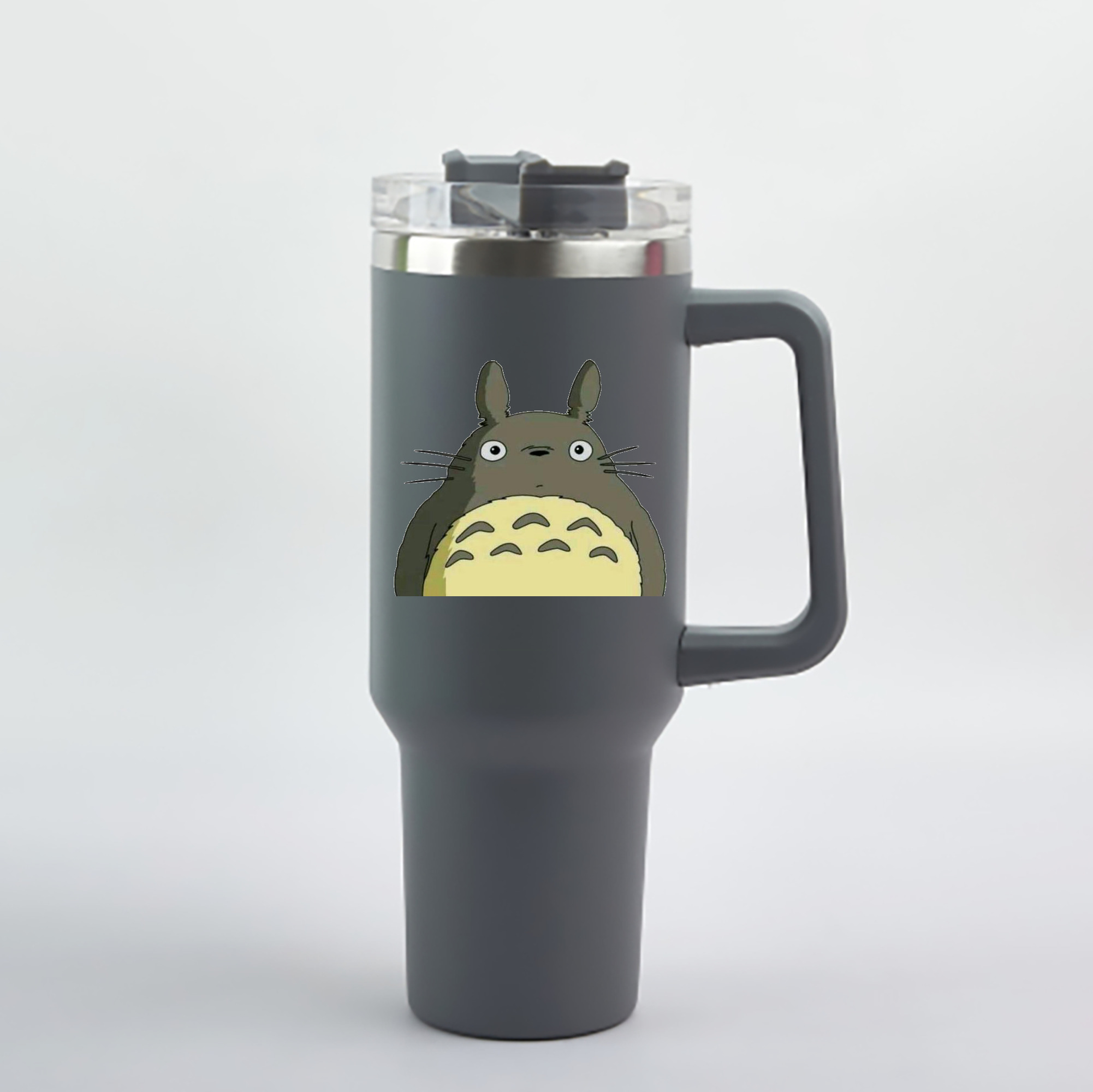 （画像用） となりのトトロ 草壁メイ 草壁サツキ My Neighbor Totoro Satsuki Kusakabe Mei Kusakabe 1200mL車用タンブラー - クリスタルステッカー（プラスチックストロー付き）