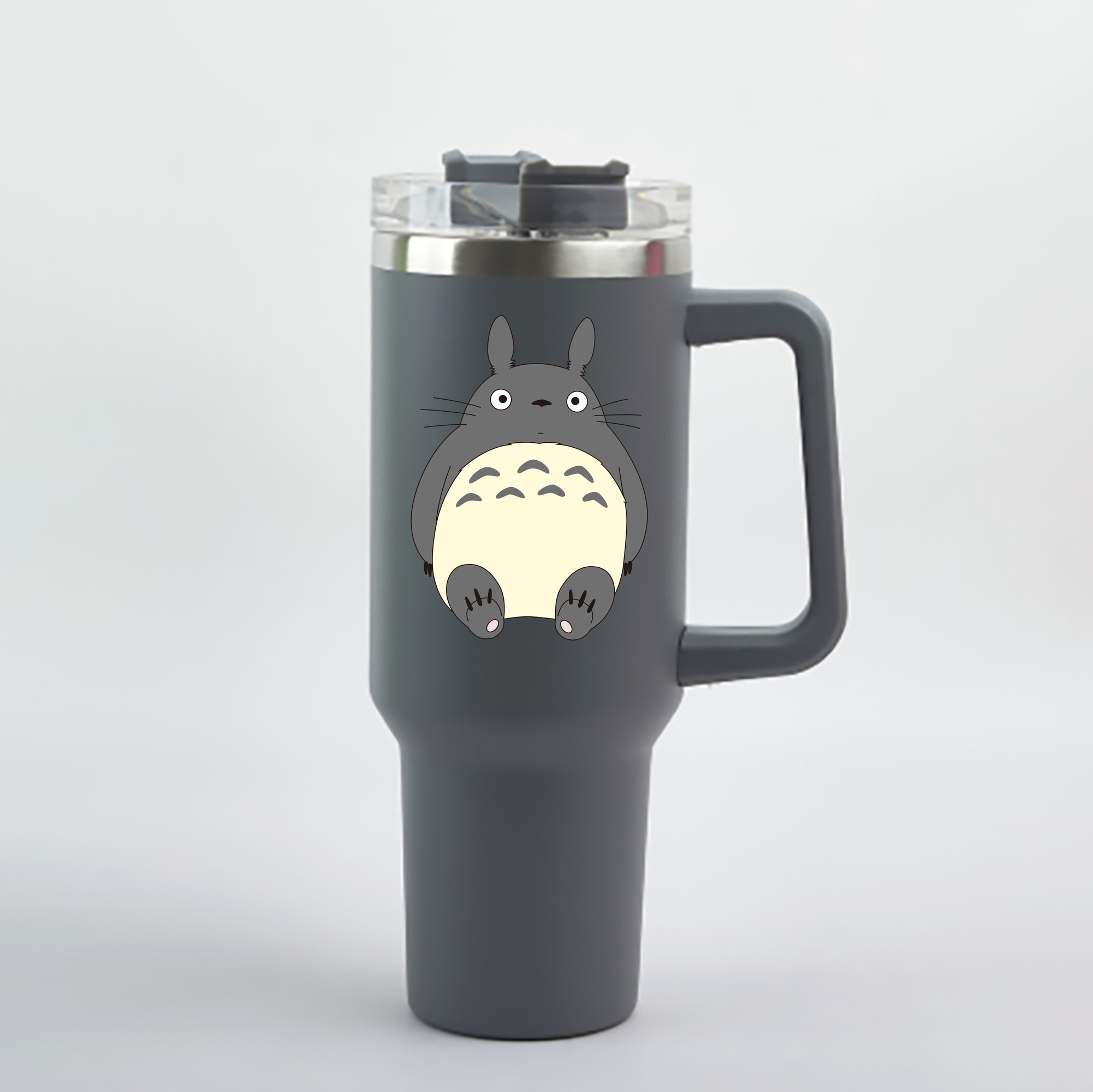 （画像用） となりのトトロ 草壁メイ 草壁サツキ My Neighbor Totoro Satsuki Kusakabe Mei Kusakabe 1200mL車用タンブラー - クリスタルステッカー（プラスチックストロー付き）