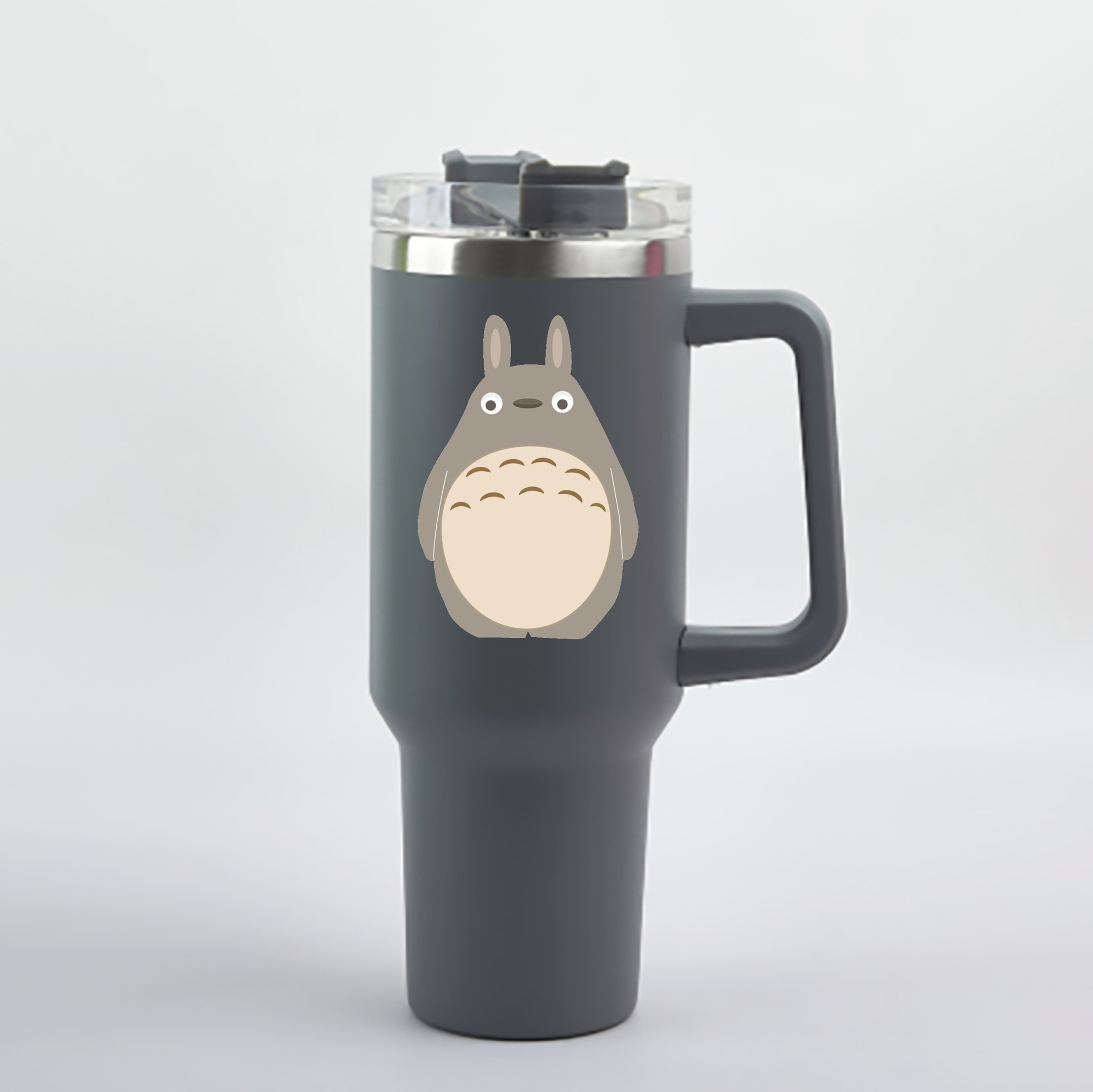 （画像用） となりのトトロ 草壁メイ 草壁サツキ My Neighbor Totoro Satsuki Kusakabe Mei Kusakabe 1200mL車用タンブラー - クリスタルステッカー（プラスチックストロー付き）