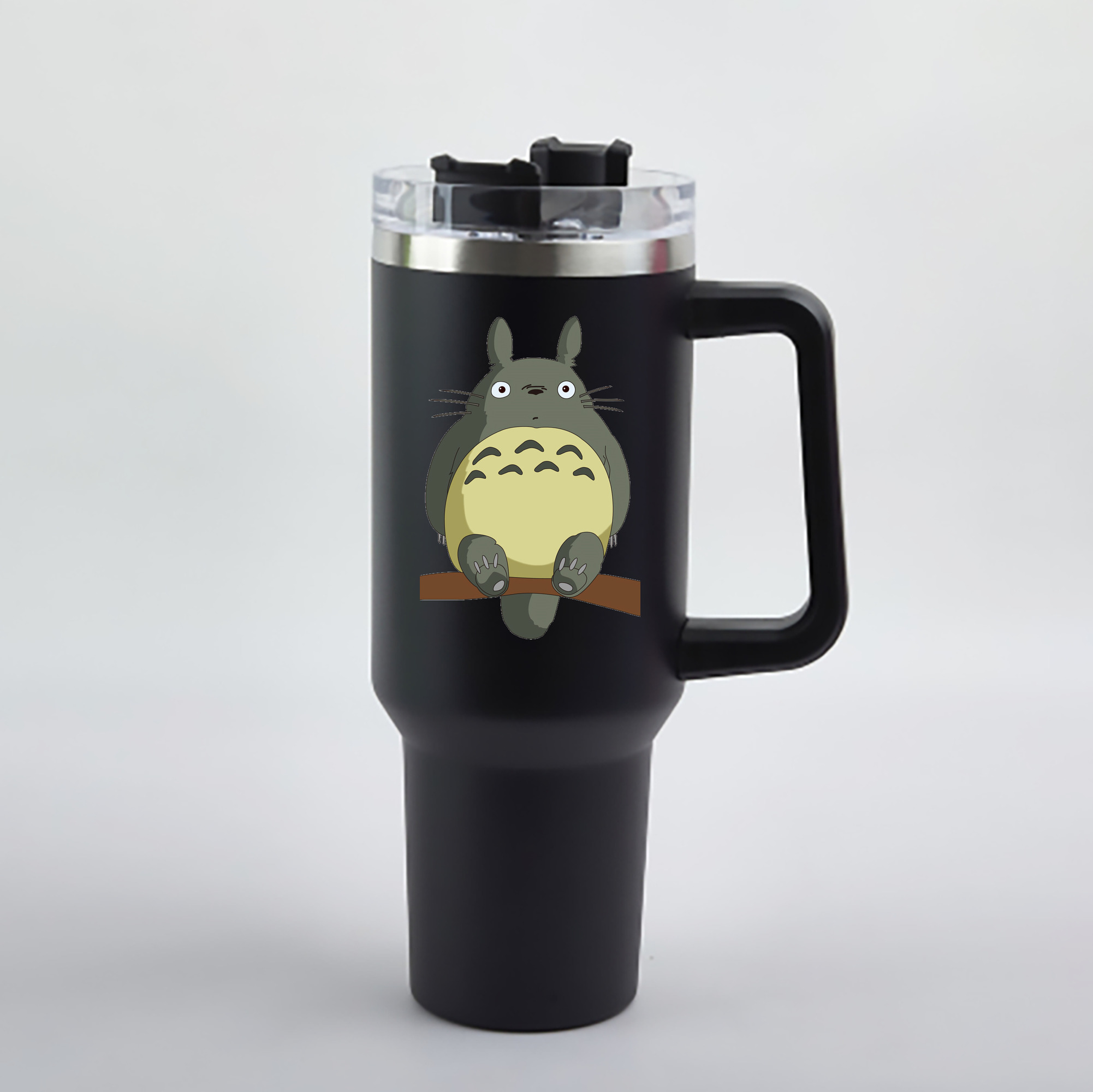 （画像用） となりのトトロ 草壁メイ 草壁サツキ My Neighbor Totoro Satsuki Kusakabe Mei Kusakabe 1200mL車用タンブラー - クリスタルステッカー（プラスチックストロー付き）