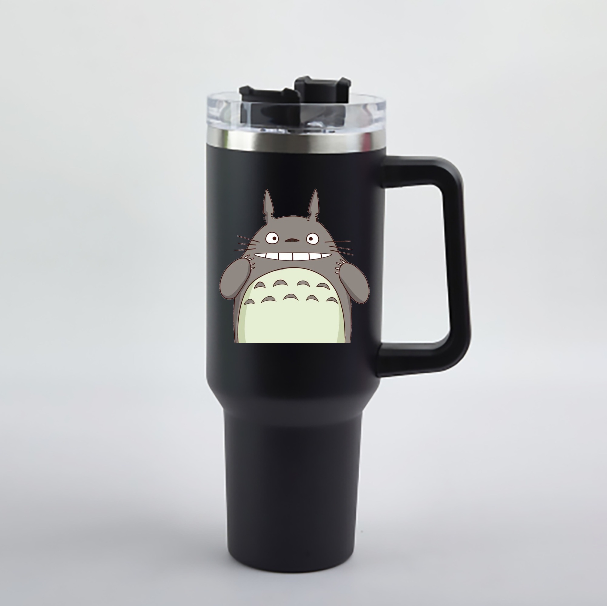 （画像用） となりのトトロ 草壁メイ 草壁サツキ My Neighbor Totoro Satsuki Kusakabe Mei Kusakabe 1200mL車用タンブラー - クリスタルステッカー（プラスチックストロー付き）